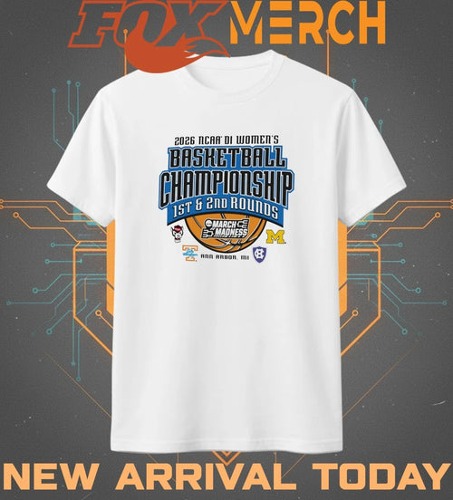 2026 NCAA DI Women’s Basketball Championship 1st &amp; 2nd Rounds March Madness Ann Arbor, MI t-shirt
