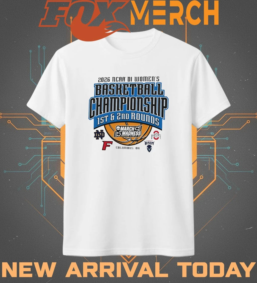 2026 NCAA DI Women’s Basketball Championship 1st &amp; 2nd Rounds March Madness Columbus, OH t-shirt