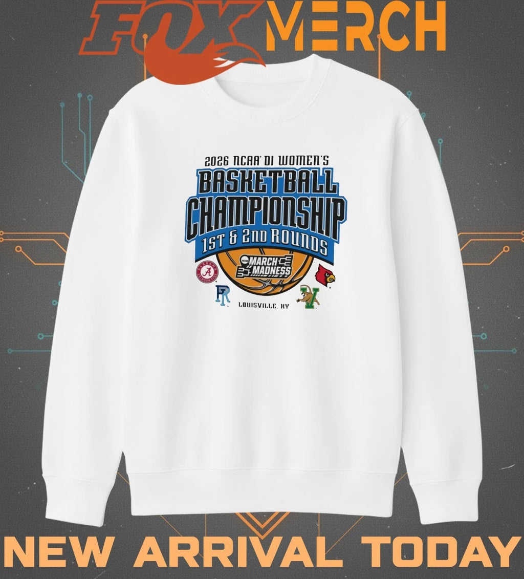 2026 NCAA DI Women’s Basketball Championship 1st &amp; 2nd Rounds March Madness Louisville, KY t-shirt