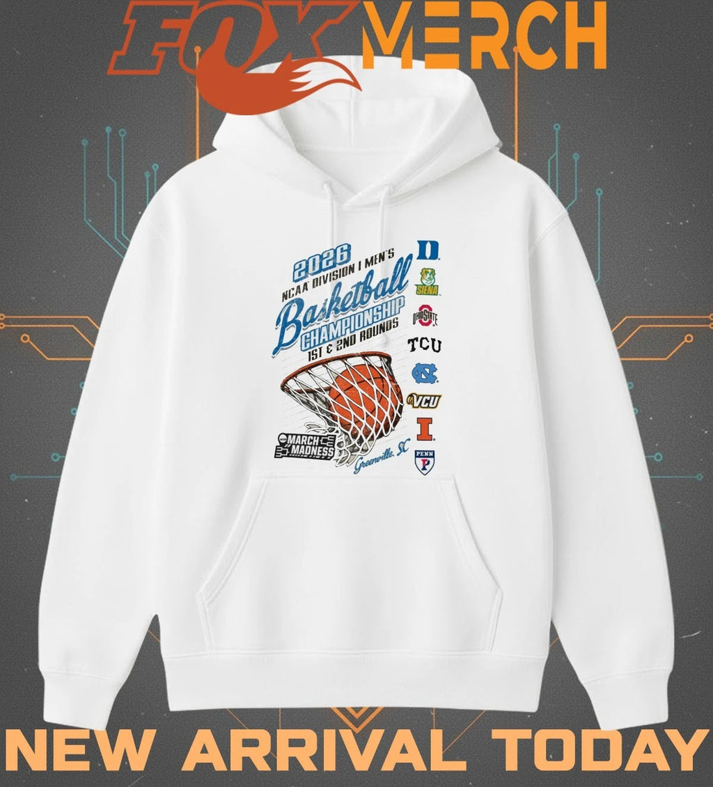2026 NCAA Division I Men’s Basketball Championship 1st &amp; 2nd Rounds March Madness t-shirt