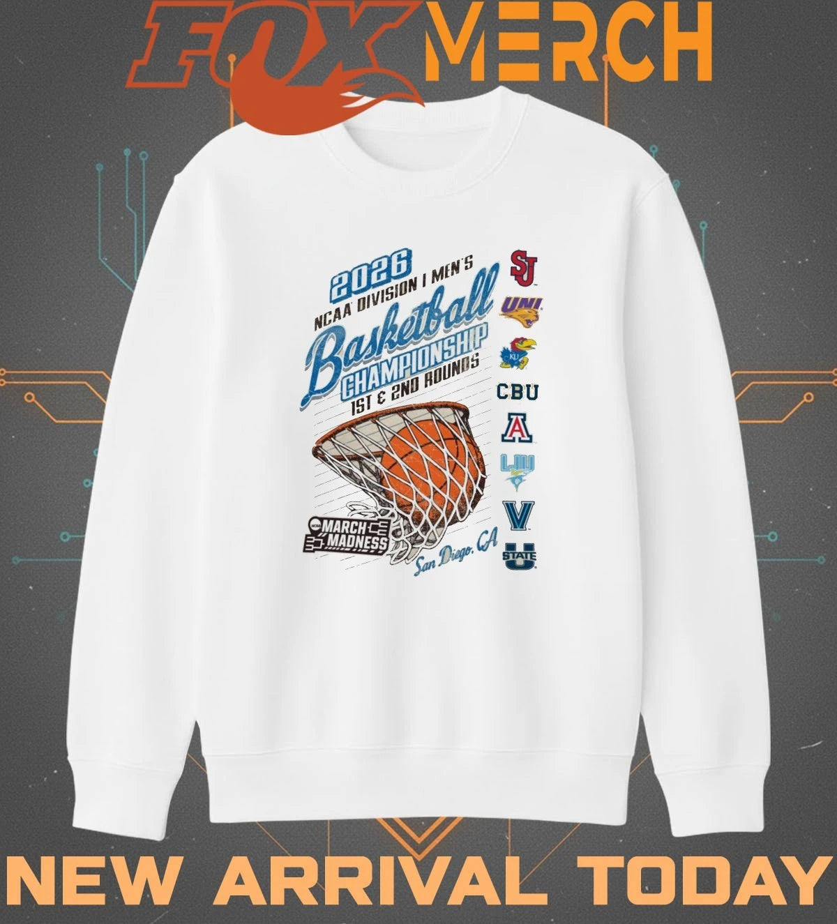 2026 NCAA Division I Men’s Basketball Championship 1st &amp; 2nd Rounds San Diego, Ca t-shirt