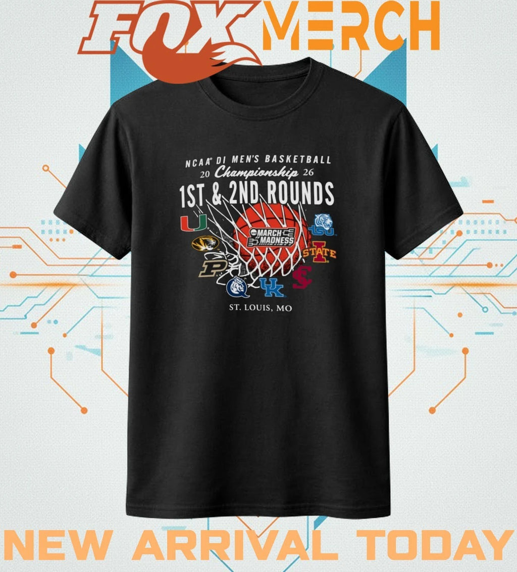 2026 NCAA Division I Men’s Basketball Championship First Round March Madness St. Louis, MO shirt