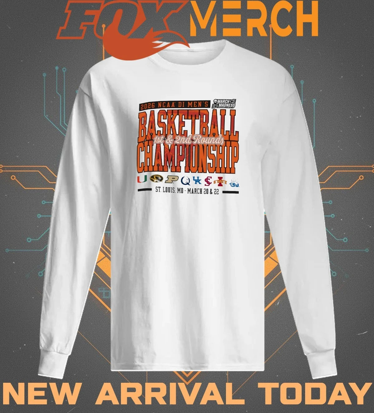 2026 NCAA Division I Men’s Basketball Championship St. Louis, Mo 1st &amp; 2nd Rounds t-shirt