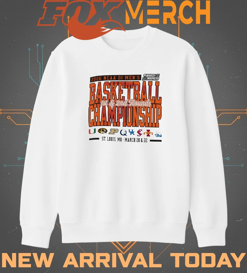 2026 NCAA Division I Men’s Basketball Championship St. Louis, Mo 1st &amp; 2nd Rounds t-shirt