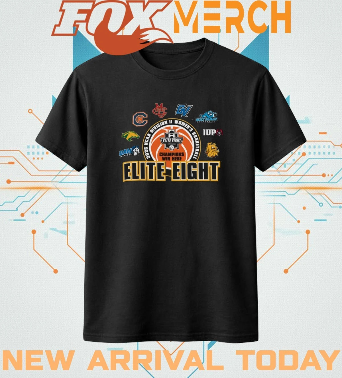 2026 NCAA Division II Women’s Basketball Elite Eight t-shirt
