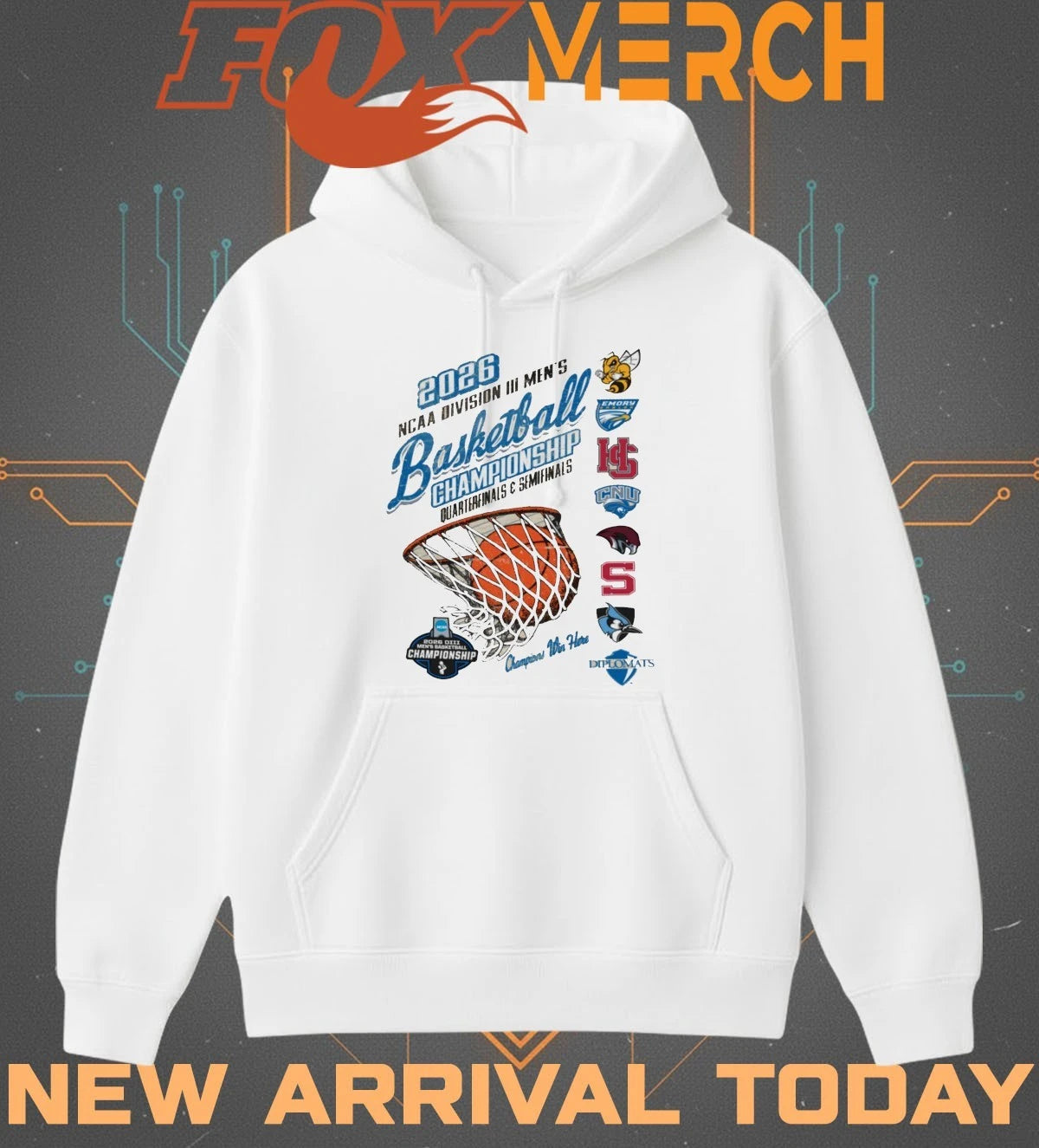2026 NCAA Division III Men’s Basketball Championship Quarter Finals and Semifinals t-shirt