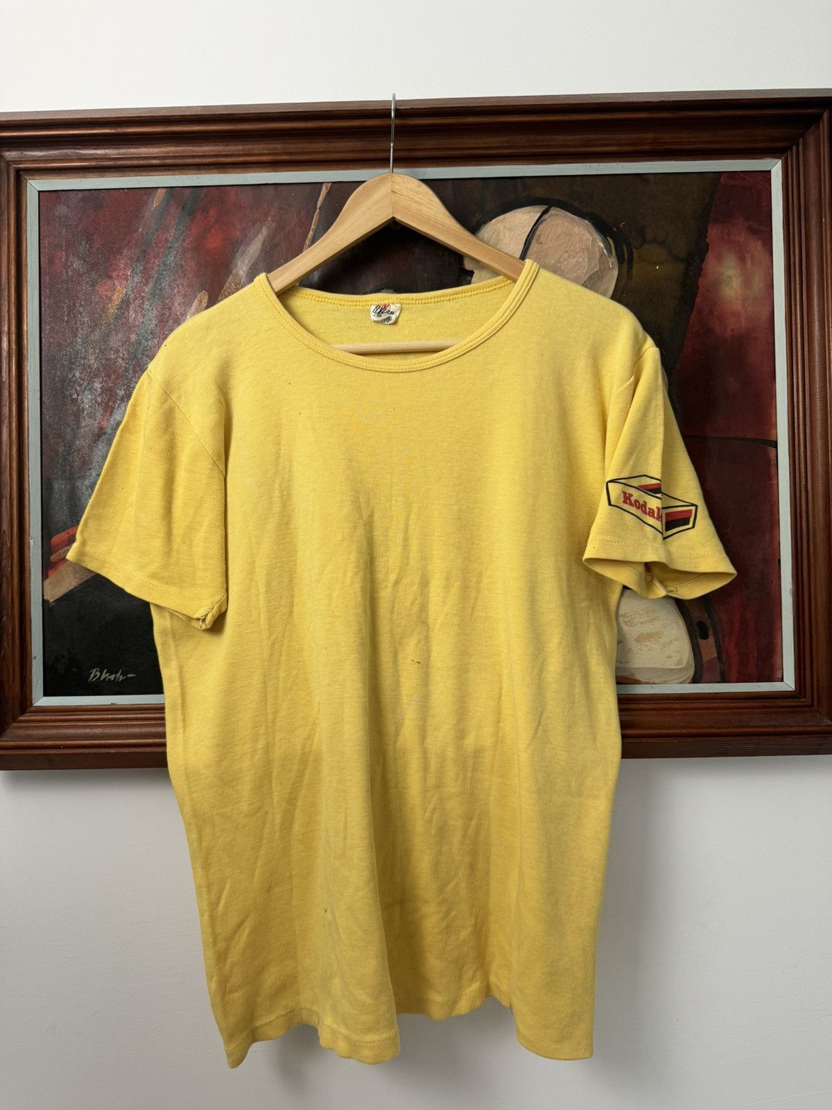 Vintage 70s Kodak Film Promo T Shirt Rare Art Yellow Archive Hoodie, Sweatshirt | PodTeesHub.com