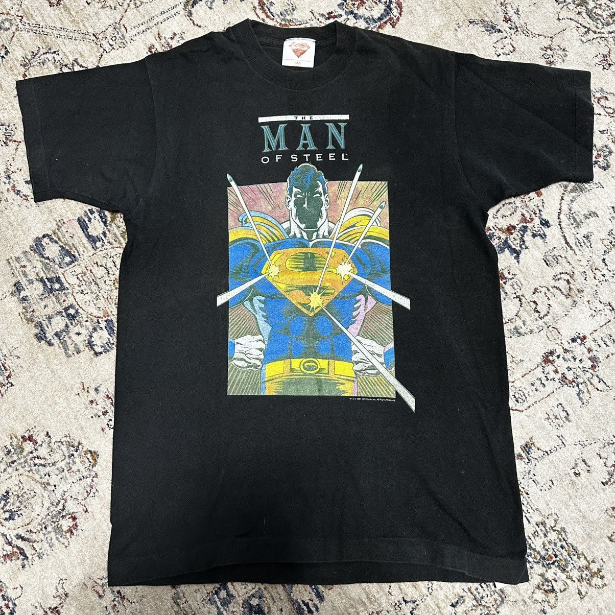 Vintage Superman Man Of Steel 1990 T-Shirts, Hoodie, Sweatshirt | PodTeesHub.com