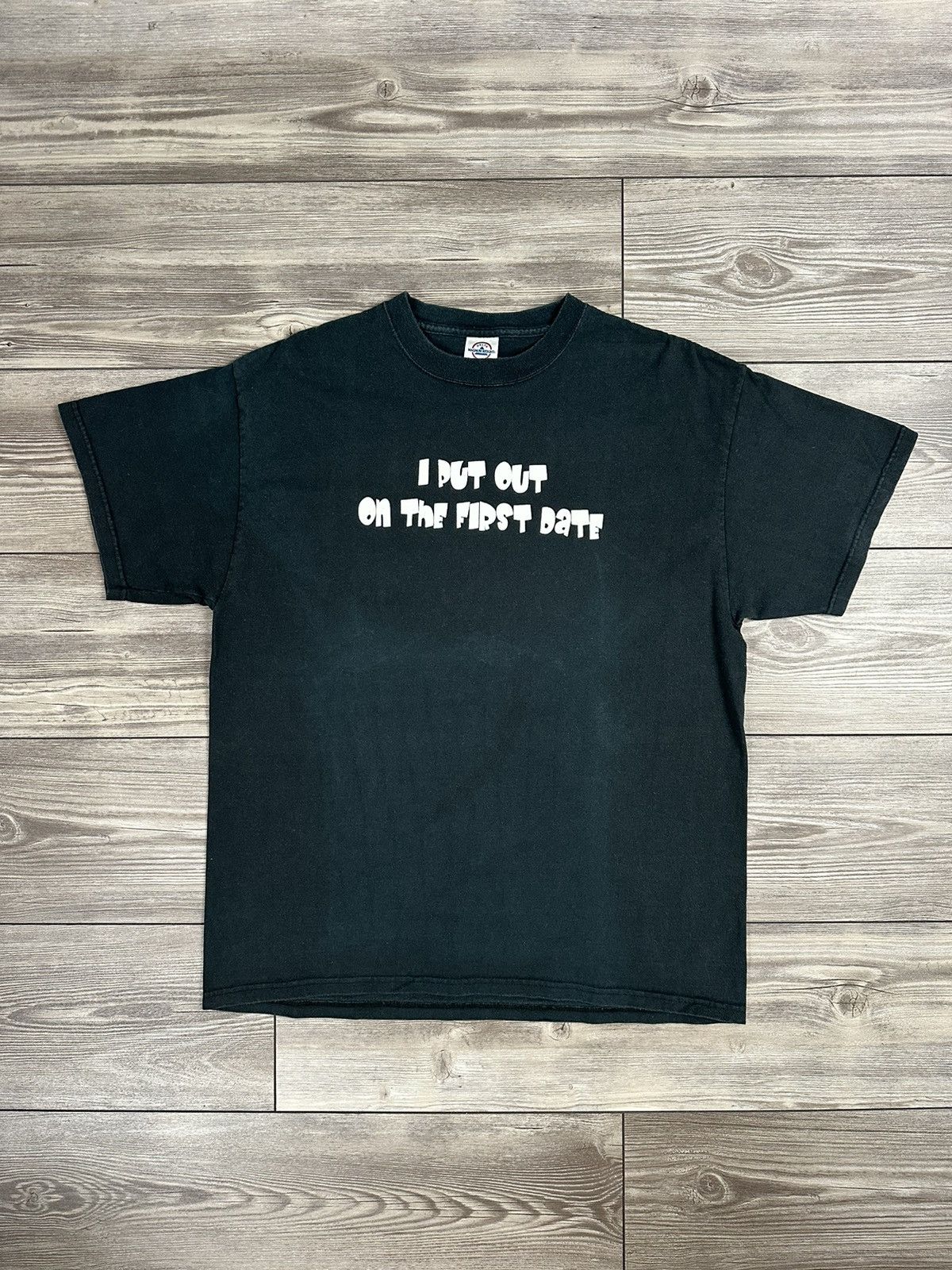 Vintage Y2k I Put Out On The First Date Funny T Shirt Hoodie, Sweatshirt | PodTeesHub.com