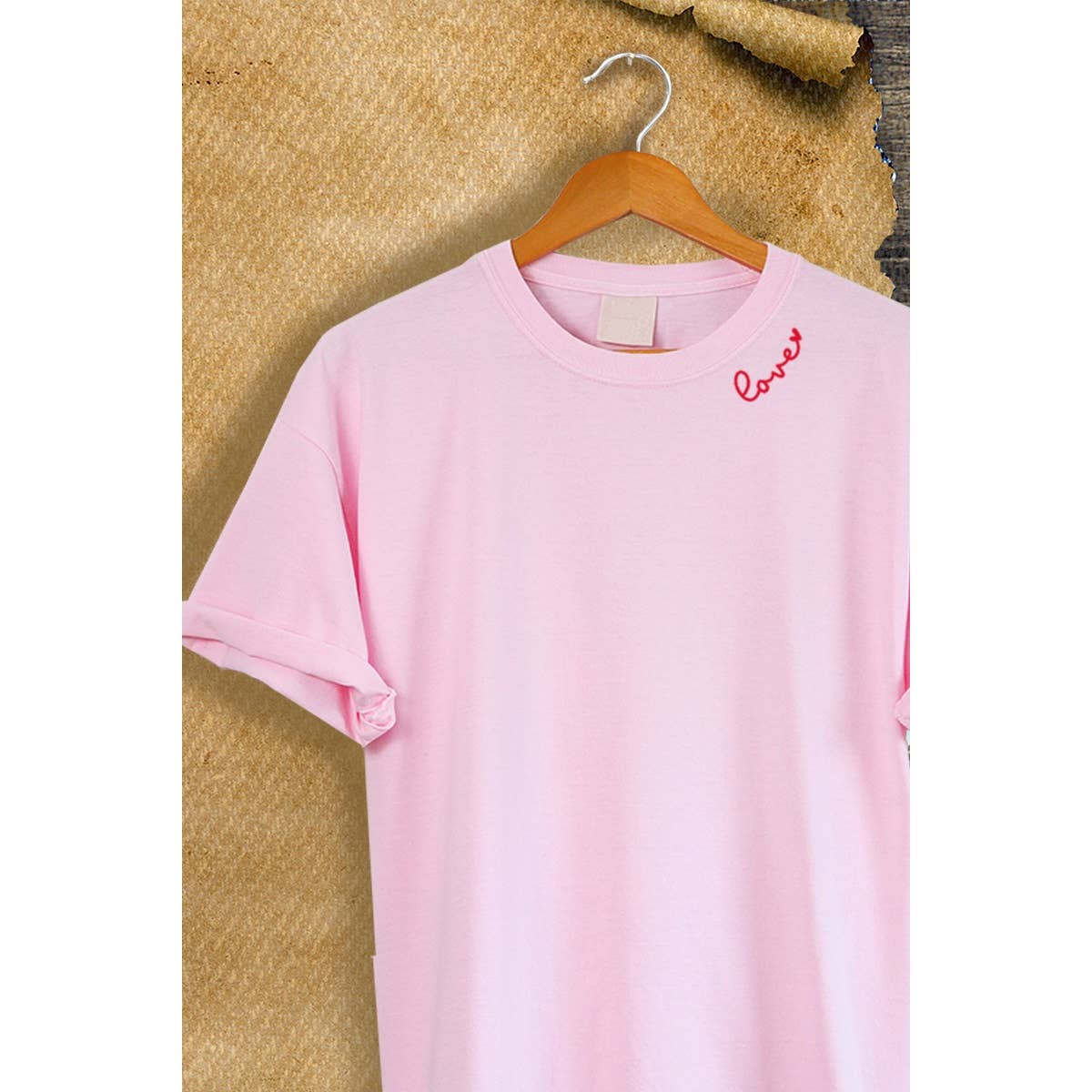Love Embroidery Graphic  Tee Hoodie, Sweatshirt | PodTeesHub.com