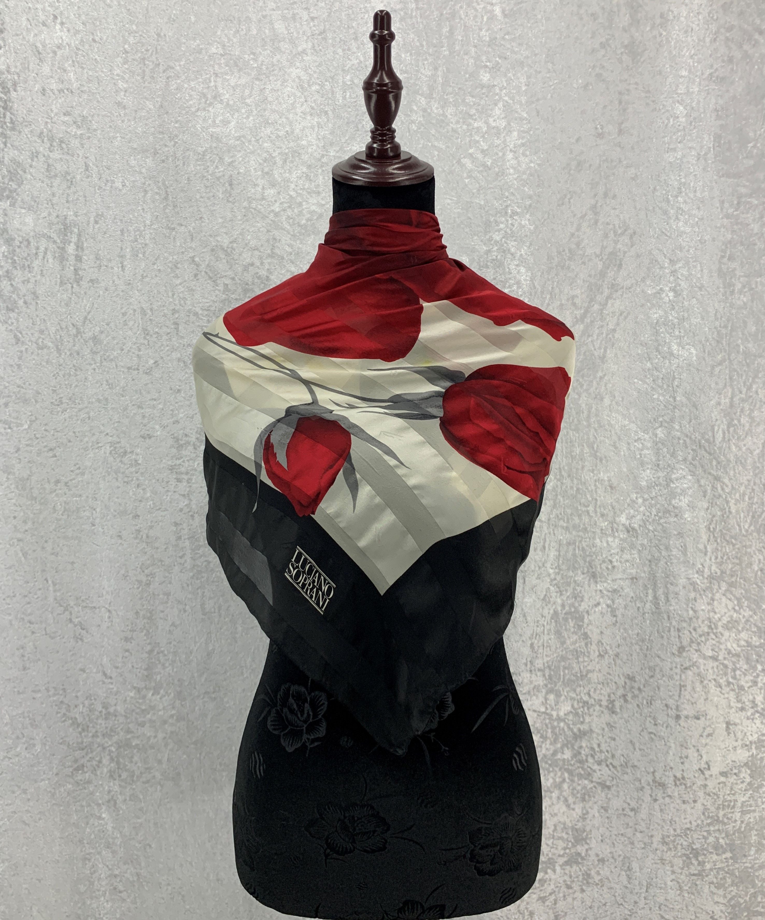 Vintage Luciano Soprani Silk Scarf Square Scarf Sca134 T-Shirts, Hoodie, Sweatshirt | PodTeesHub.com