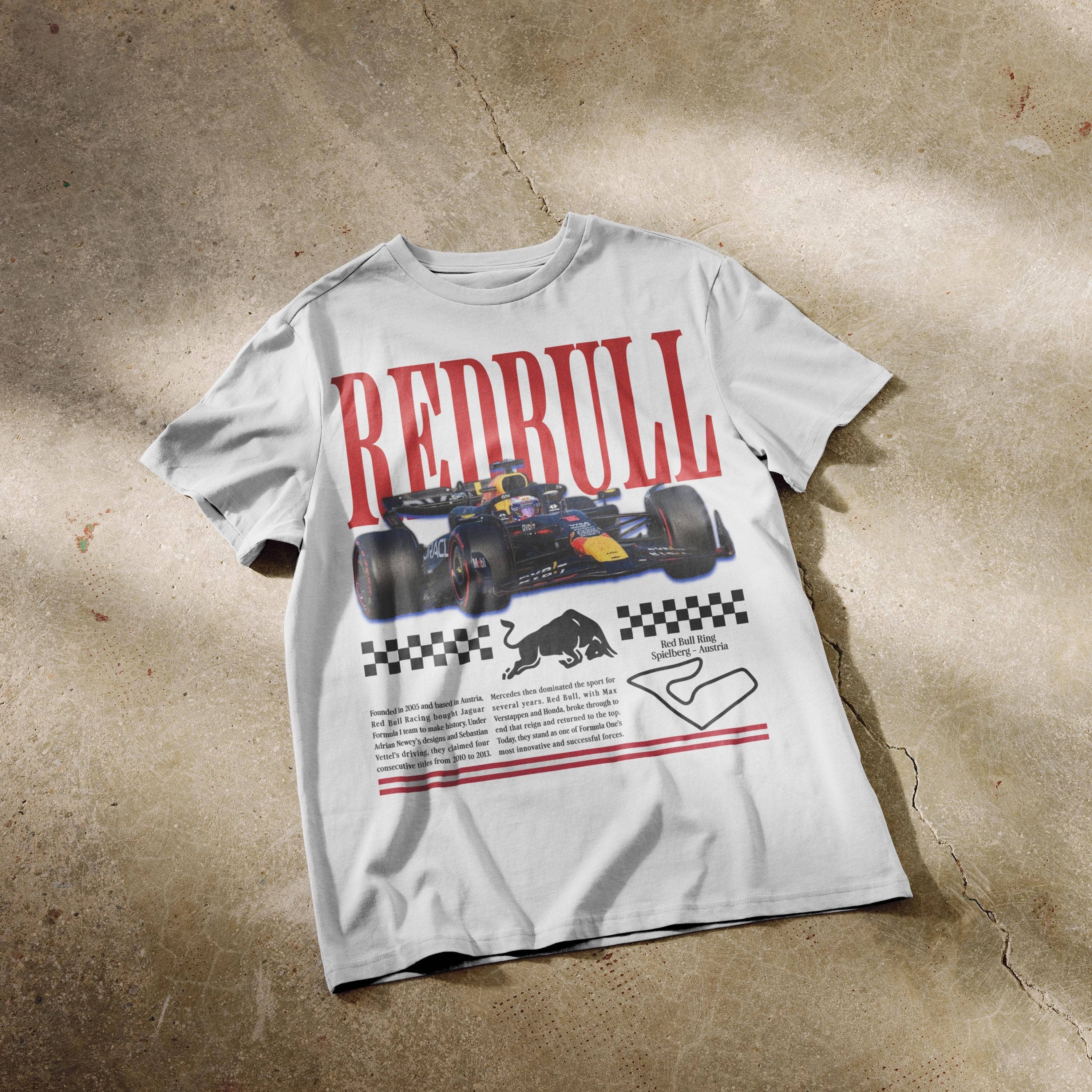 Vintage Redbull Racing Formula 1 Fan Merch F1 Redbull Tee Hoodie, Sweatshirt | PodTeesHub.com