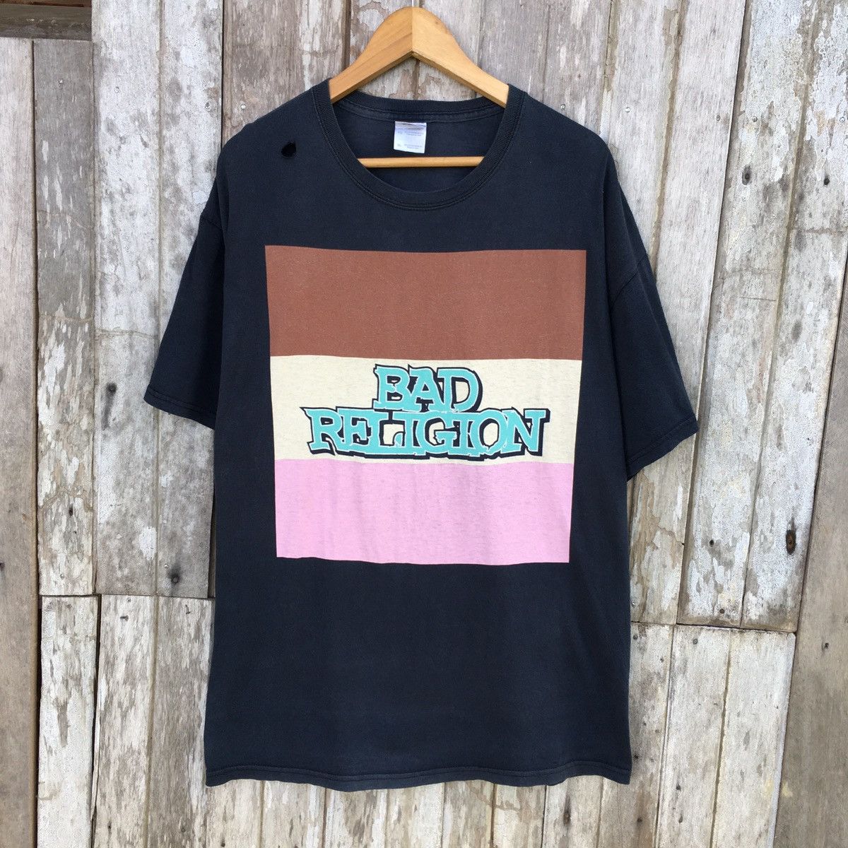 Band Tees Thrashed Faded Vintage Y2k Bad Religion Band Erd Punk Tee Hoodie, Sweatshirt | PodTeesHub.com