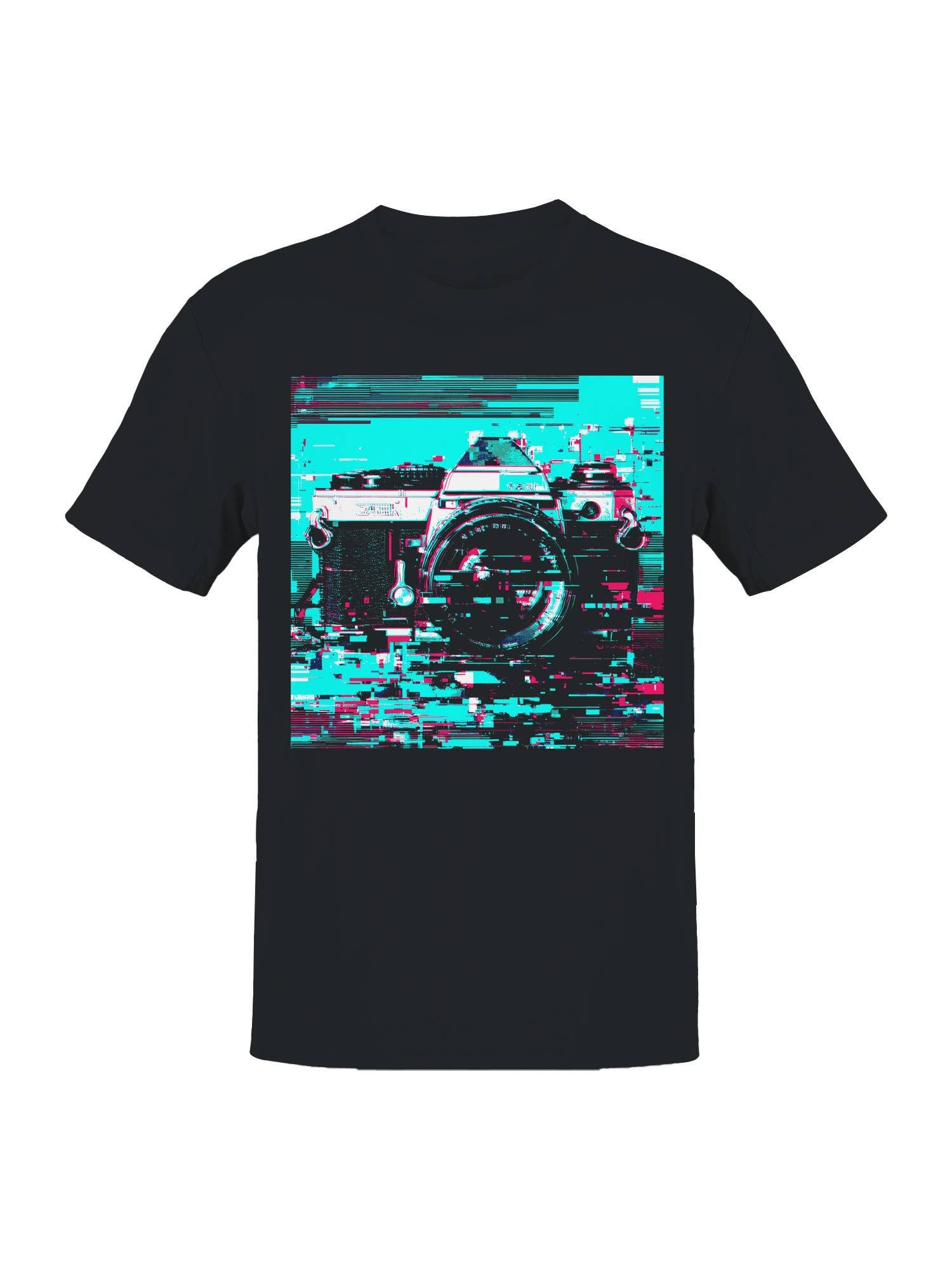 Vintage Camera Glitch Art Men's T-Shirt Hoodie, Sweatshirt | PodTeesHub.com