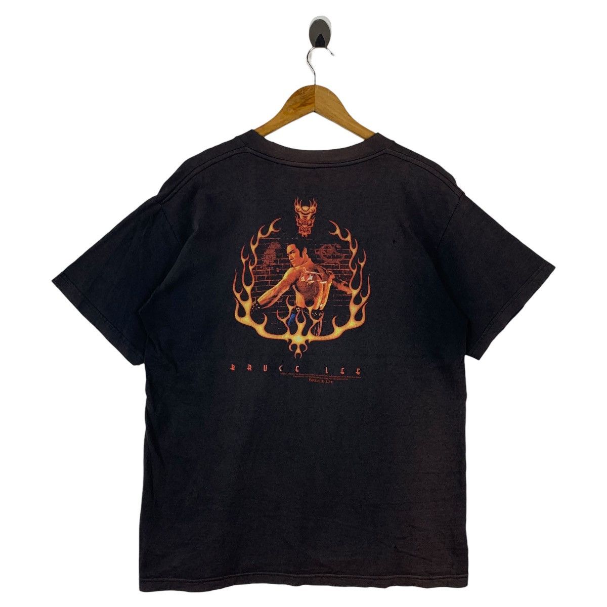 Other Vintage 90s Bruce Lee Dragon Giant Tag Movie Tee Hoodie, Sweatshirt | PodTeesHub.com