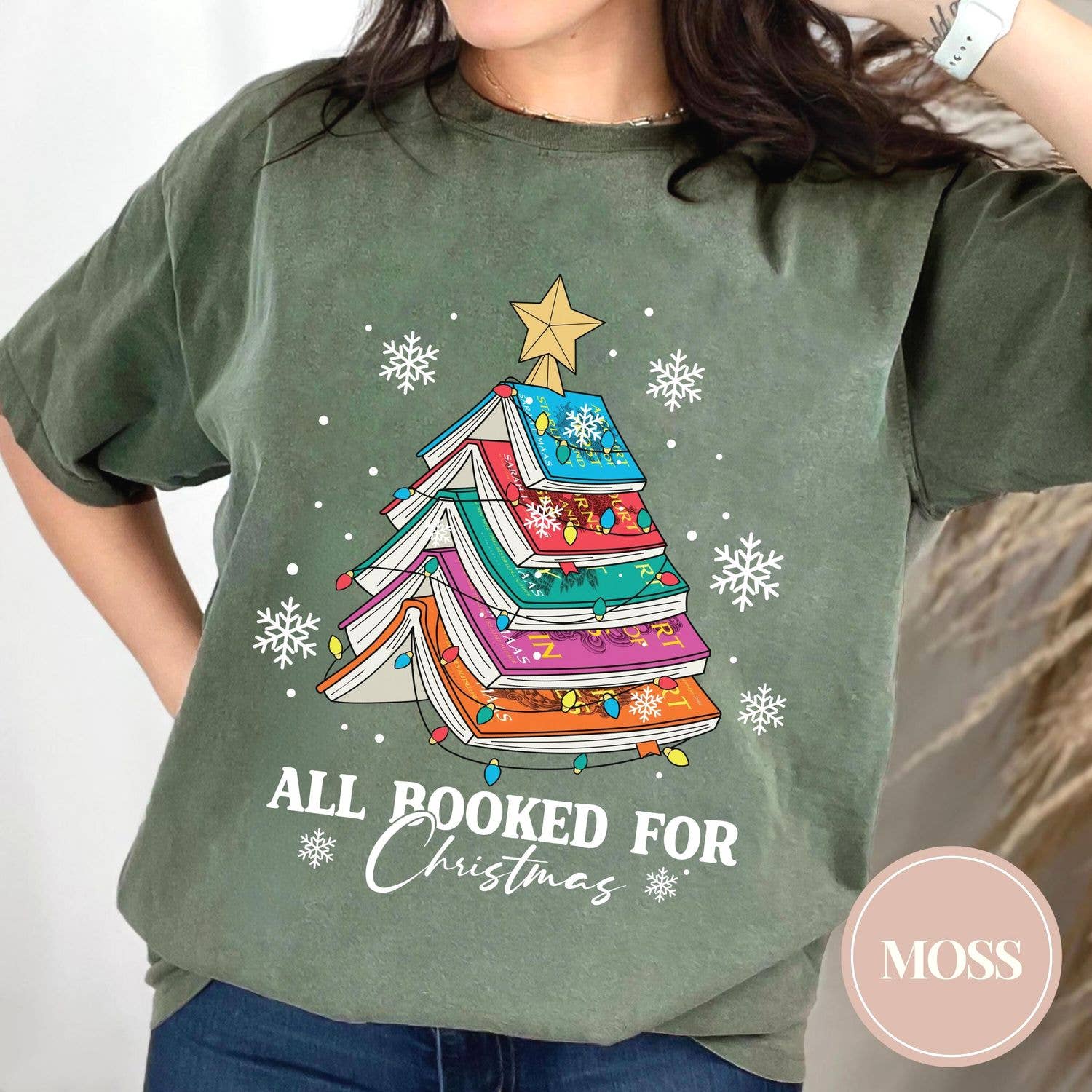Sjm Christmas Tree Book Club Shirt - Perfect Book Lover Gift Hoodie, Sweatshirt | PodTeesHub.com