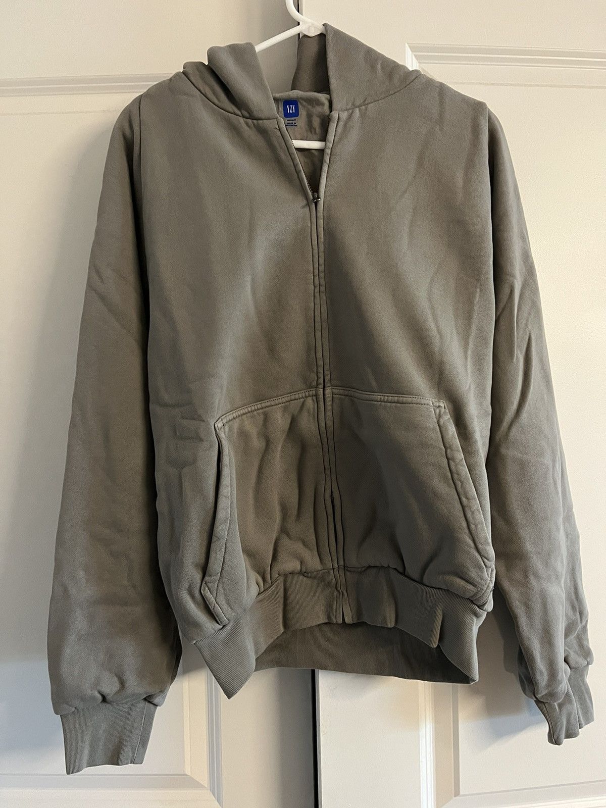 Kanye West Yzy Gap Unreleased Zipper Hoodie Light Grey M T-Shirts, Sweatshirt | PodTeesHub.com