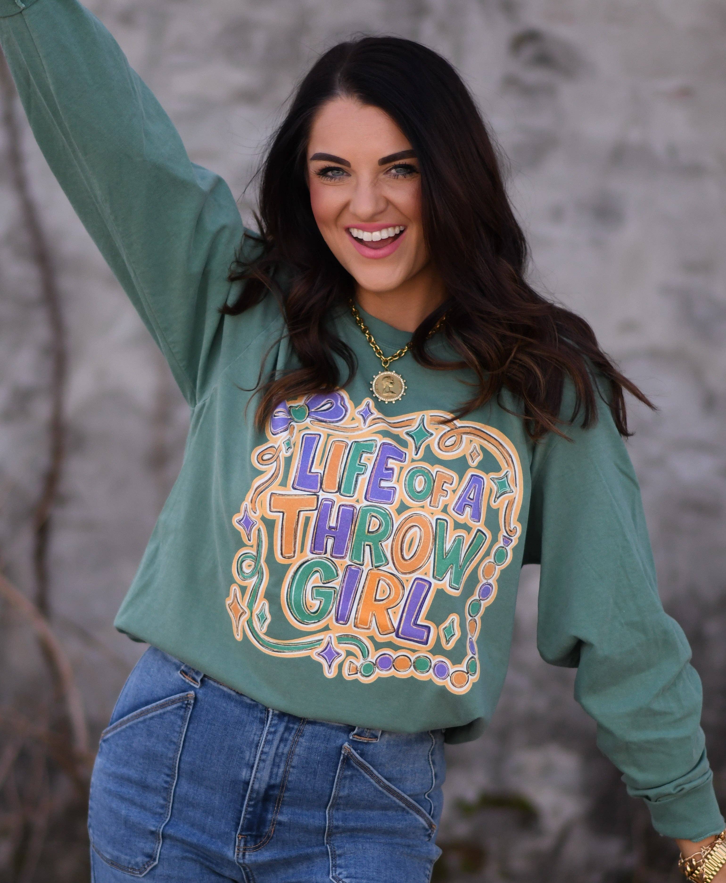Life of A Throw Girl Tee/Long Sleeve Tee Hoodie, Sweatshirt | PodTeesHub.com