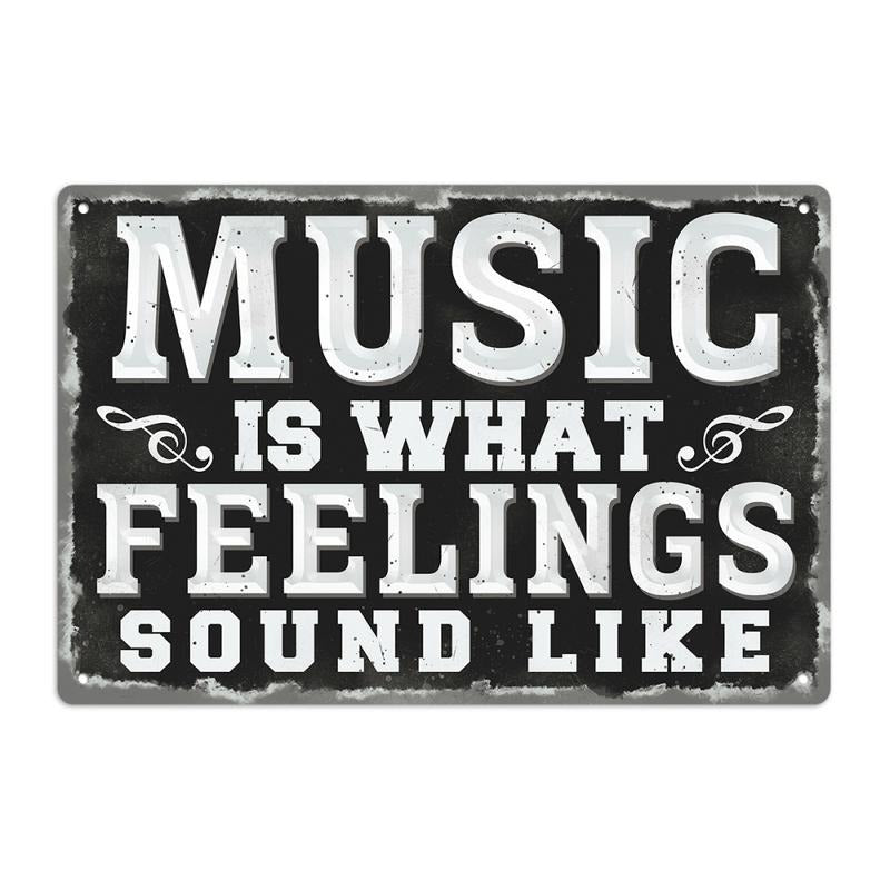 1pc Vintage Music Metal Tin Sign - 8''x12''/20cm*30cm - Water-proof, Dust-proof Wall Art - For Home, Restaurant, Bar,...