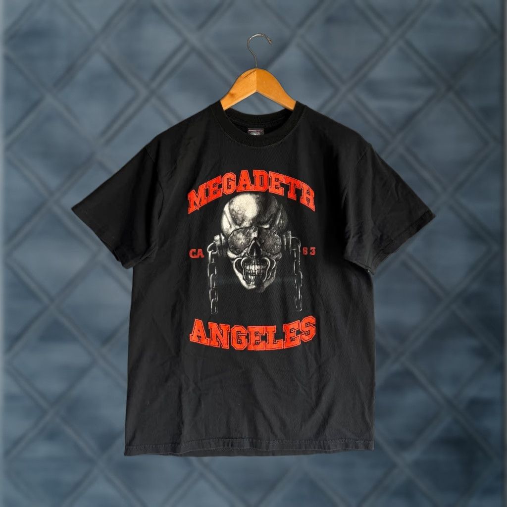 Vintage Demon Night Demon Night Shirt Adult L Black Megadeth Punk Rock Shirt Mens Short Sleeve Crew Hoodie, Sweatshirt