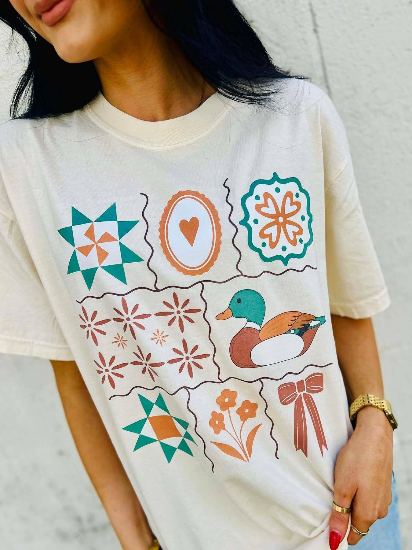 Antique Designs Collage Dtf Tee Hoodie, Sweatshirt | PodTeesHub.com