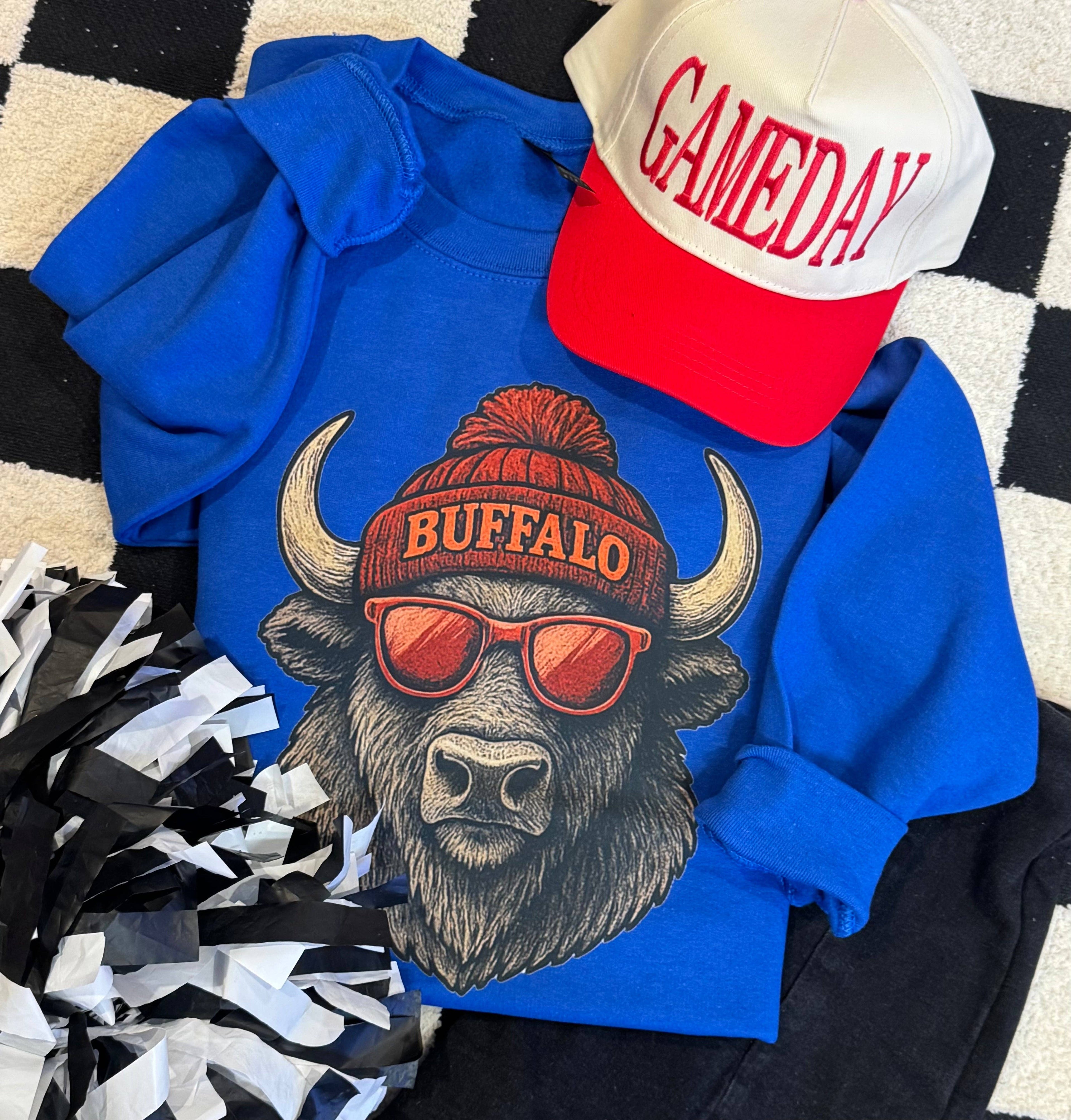 Buffalo Cool Mascot Sweatshirt T-Shirts, Hoodie | PodTeesHub.com