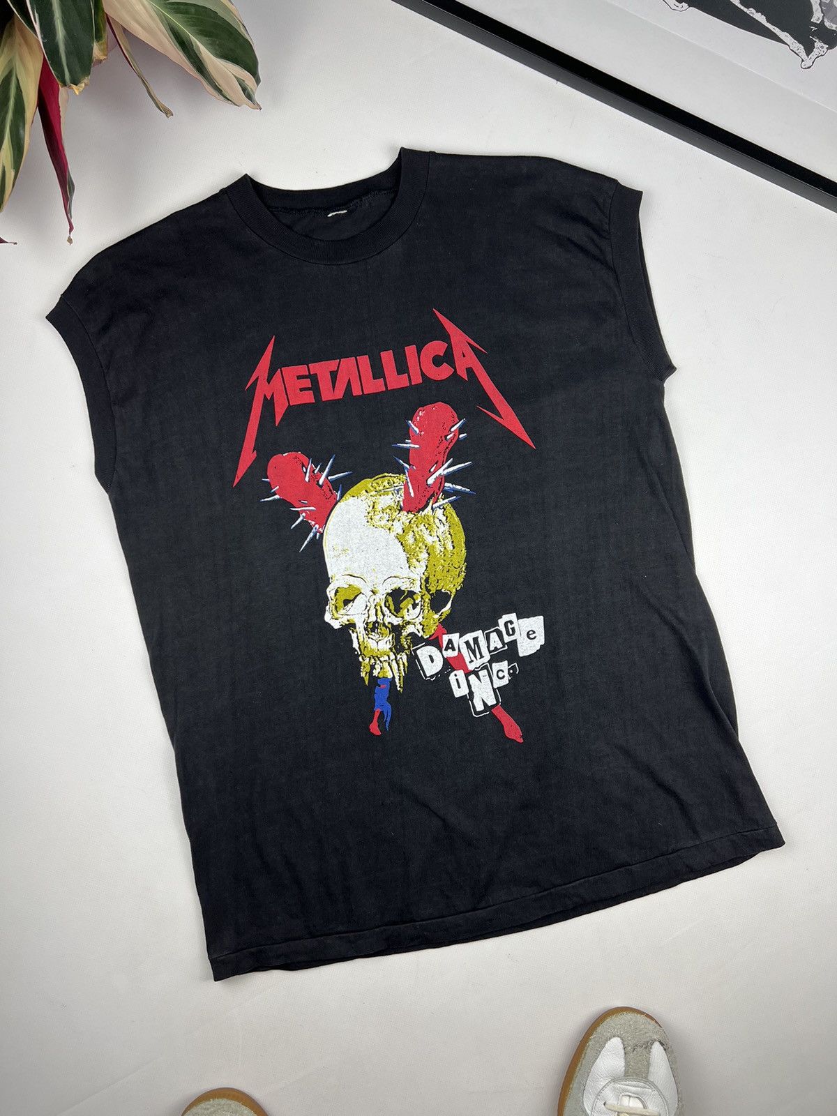 Vintage 90s Metallica Shirt Damage Inc Pushhead Tee Hoodie, Sweatshirt | PodTeesHub.com