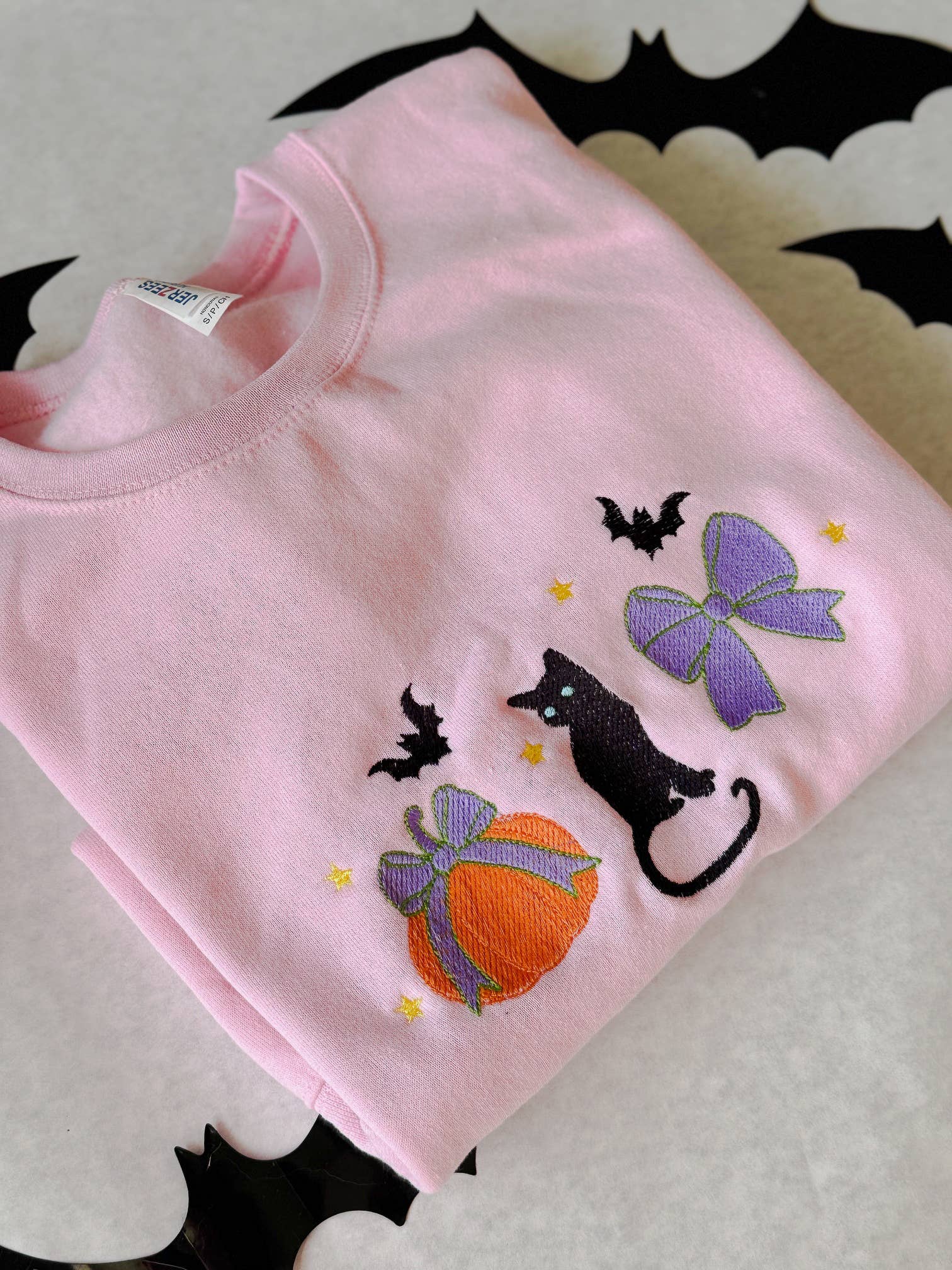 Halloween Sweatshirt, Embroidered Sweatshirt, Spooky Shirts Hoodie | PodTeesHub.com