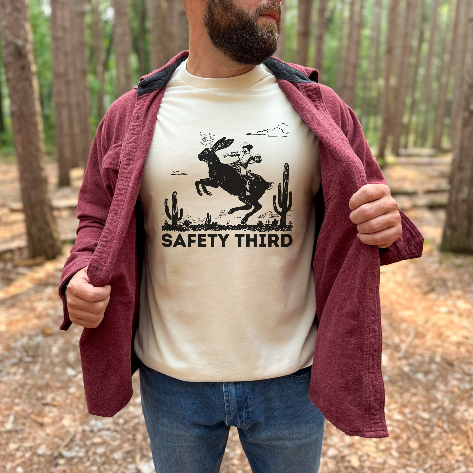 Funny Jackalope Tshirt, Western Graphic Tee 311 Hoodie, Sweatshirt | PodTeesHub.com
