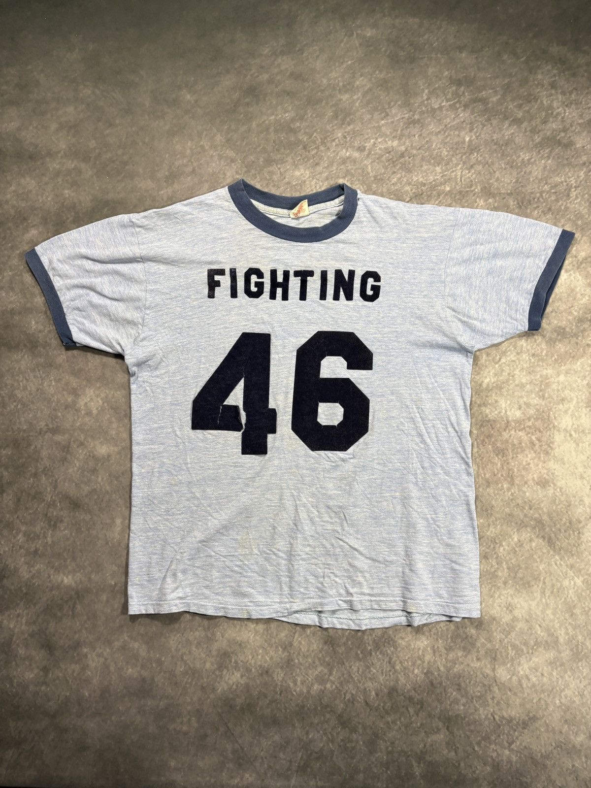 Vintagemthrashed Vintage Ringer Tee Fighting Bush Felt 1970s Usa Hoodie, Sweatshirt | PodTeesHub.com