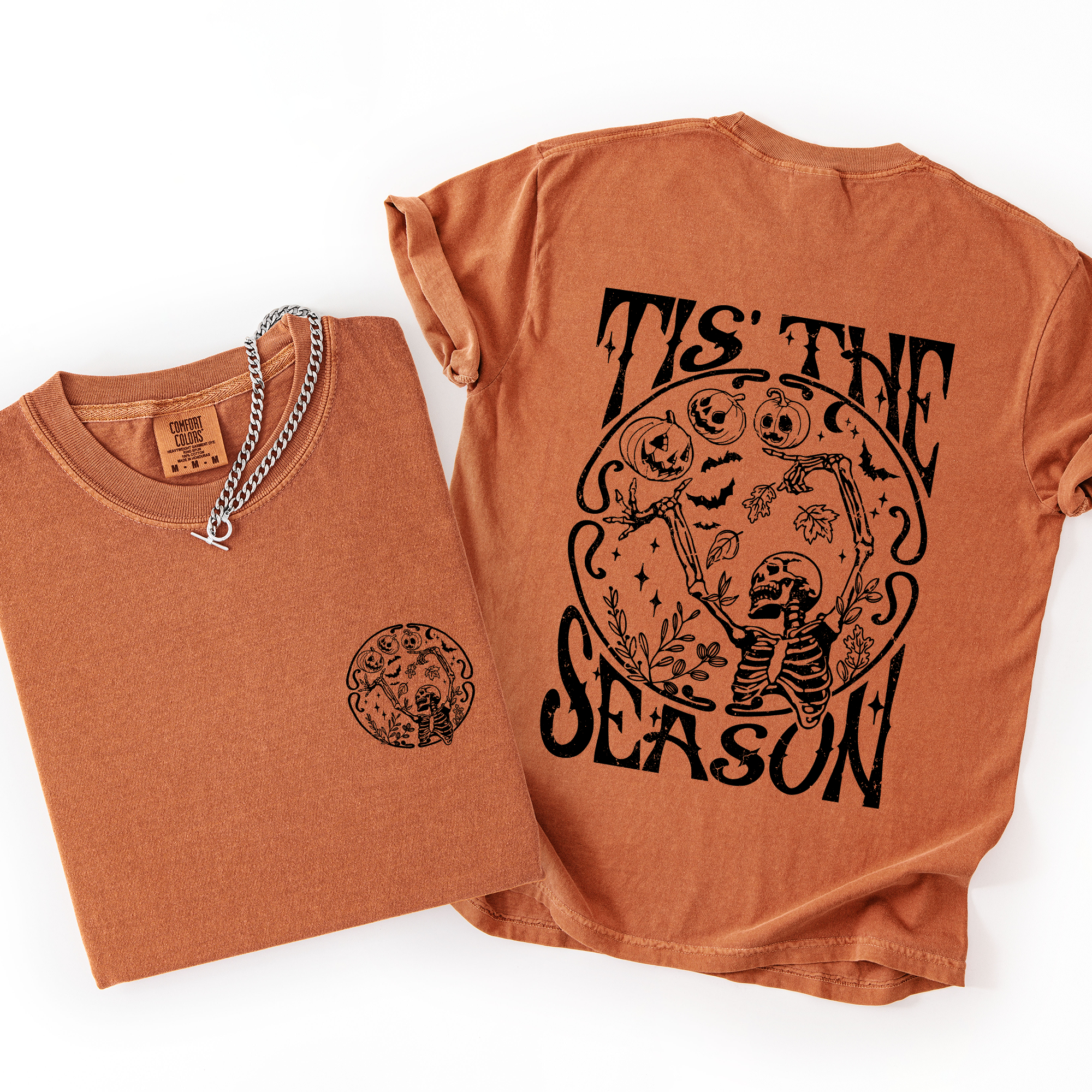 Tis the Season, Front and Back, Spooky Halloween T-Shirt Hoodie, Sweatshirt | PodTeesHub.com