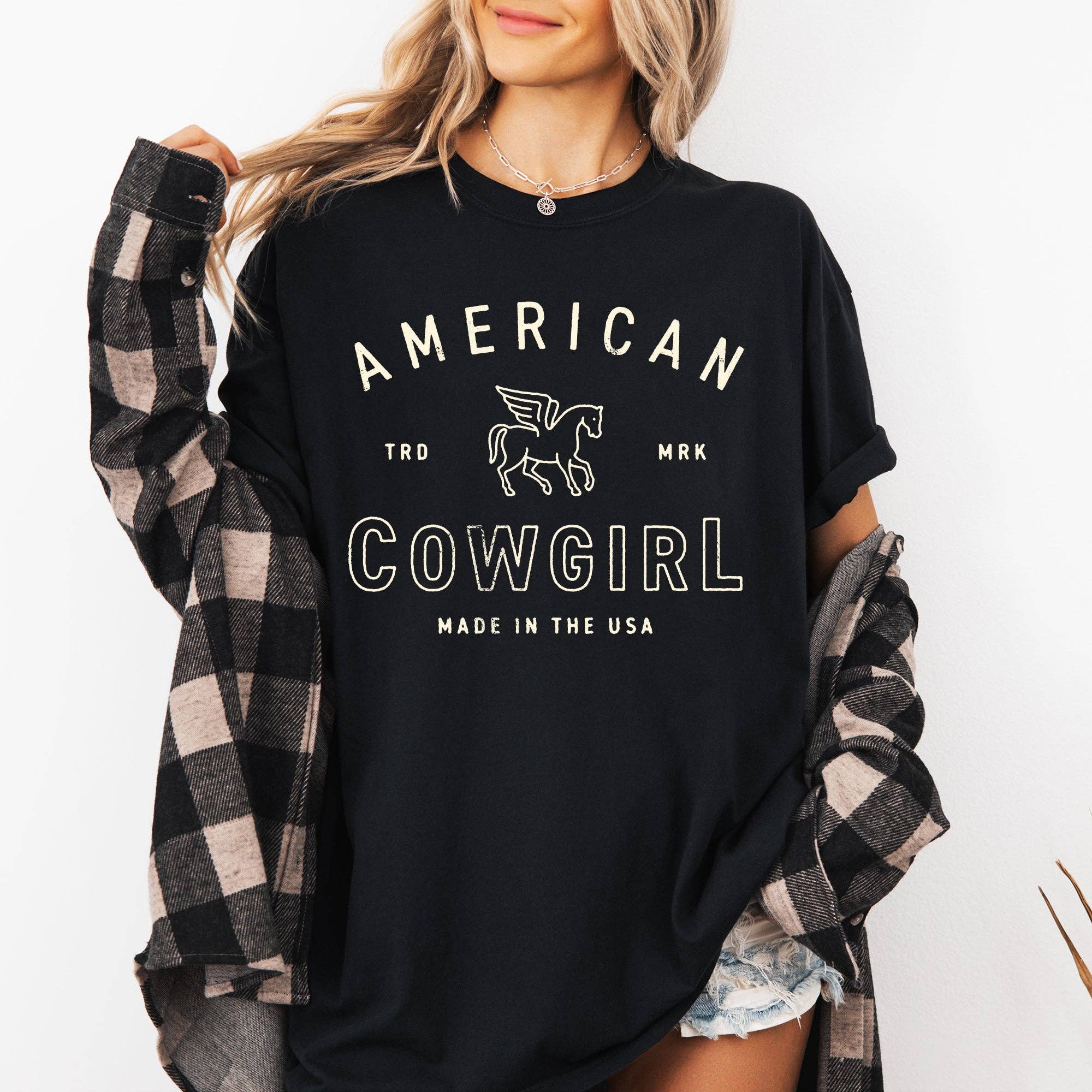 American Cowgirl, Retro, Western, Country, Vintage Shirt Hoodie, Sweatshirt | PodTeesHub.com