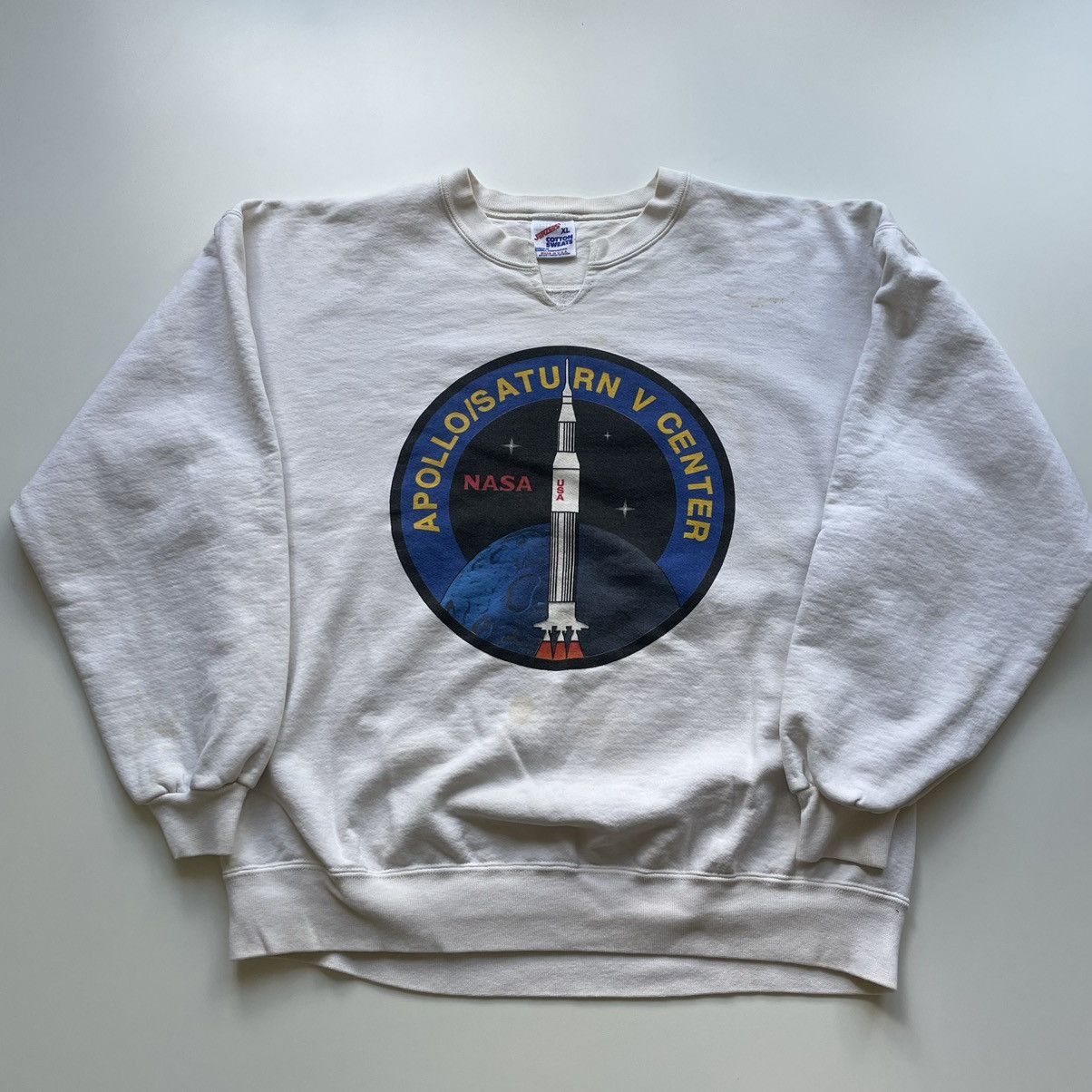Vintage 90s Nasa Outer Space Station Graphic Crewneck Rare T-Shirts, Hoodie, Sweatshirt | PodTeesHub.com