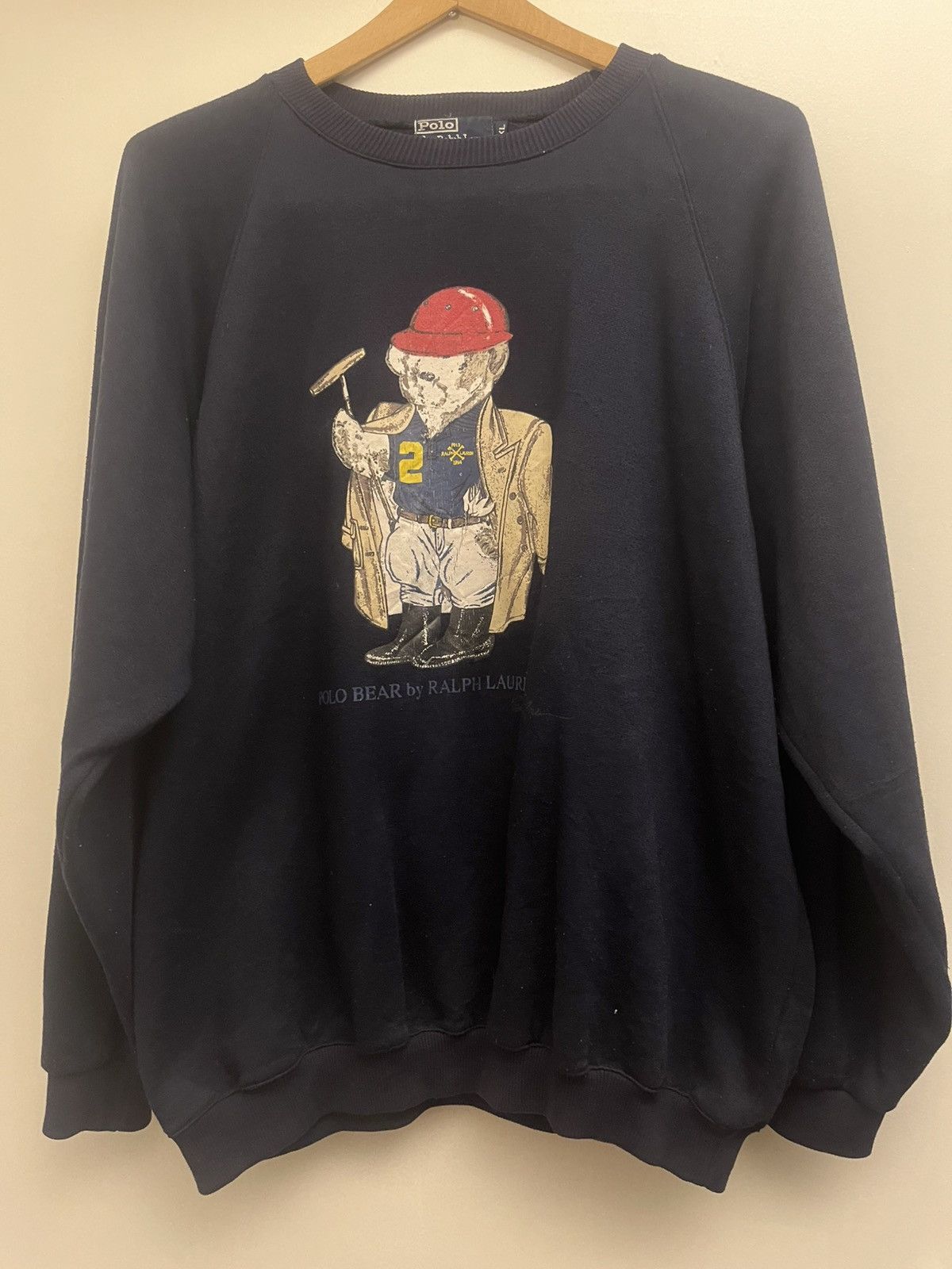 Polo Ralph Lauren Ralph Lauren Men S Polo Bear Sweater Crewneck Navy Size Xl T-Shirts, Hoodie, Sweatshirt | PodTeesHub.com
