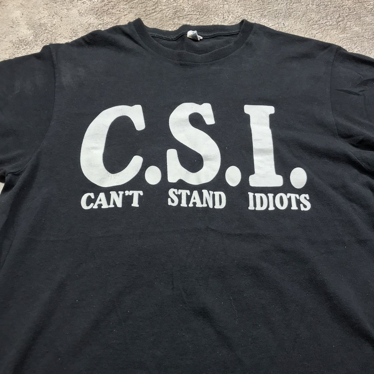 Japanese Brand Vintage Adult C S I Cant Stand Idiots Funny Tee Y2k 90s Hoodie, Sweatshirt | PodTeesHub.com