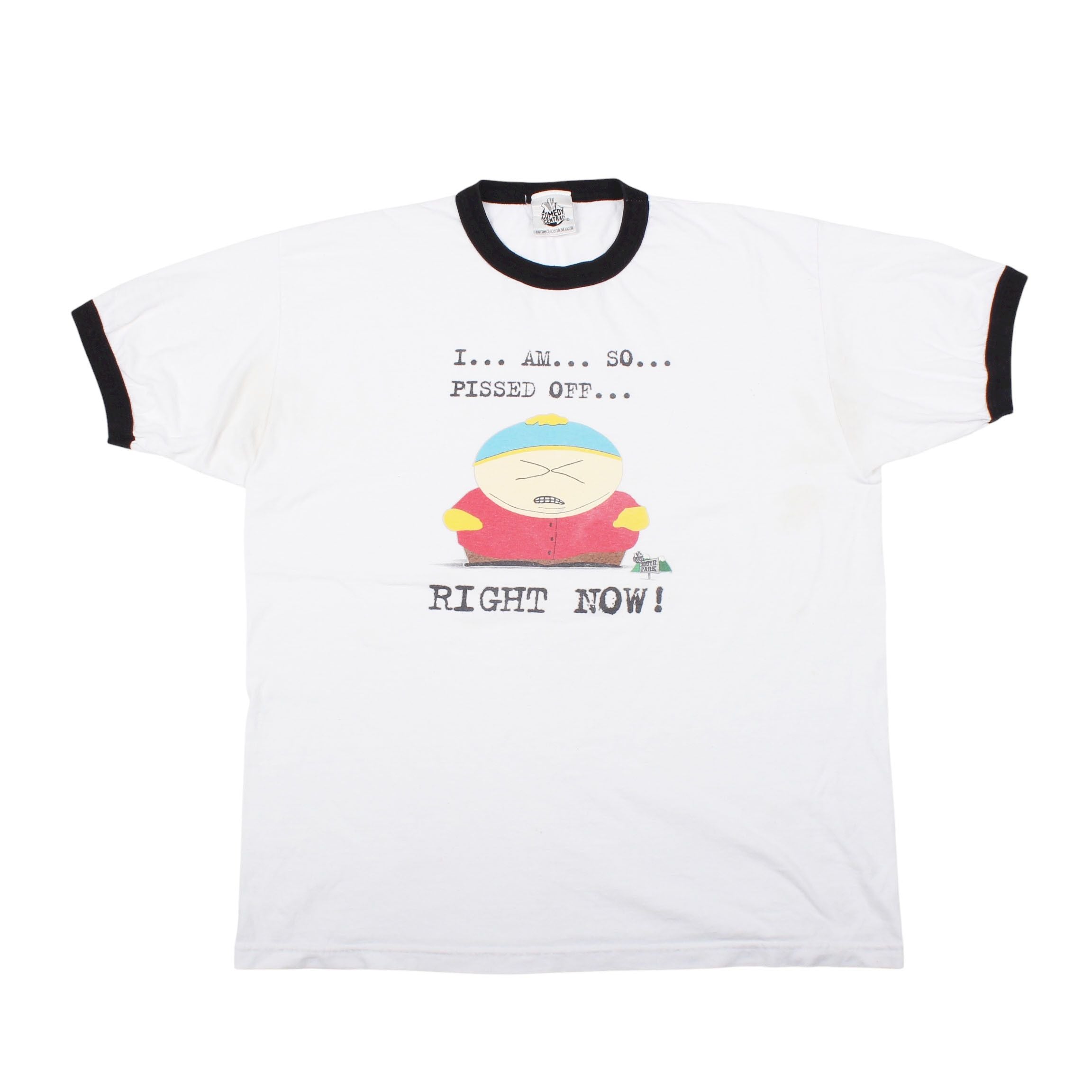 Vintage 90s South Park T Shirt Eric Cartman Ringer Tee Hoodie, Sweatshirt | PodTeesHub.com