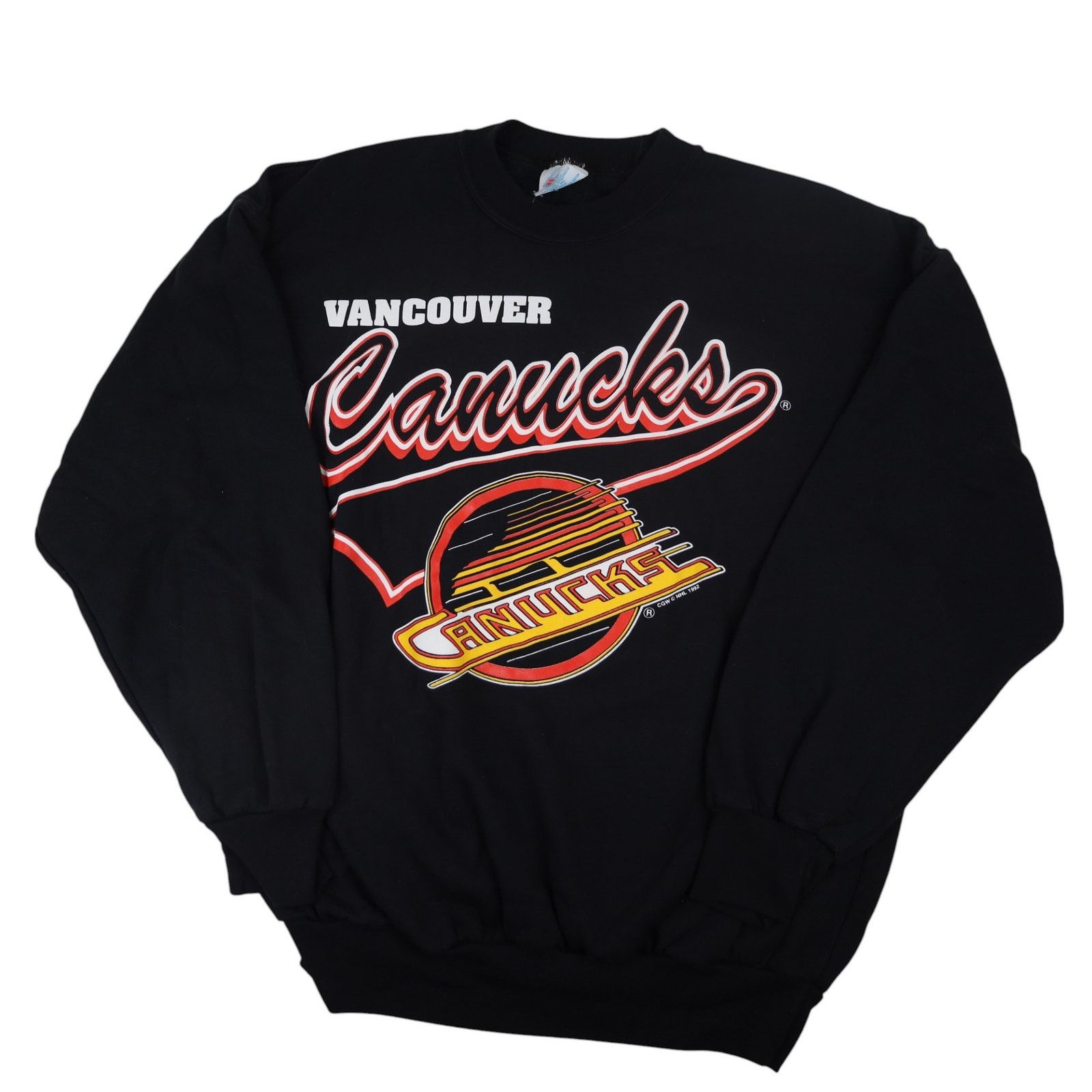 Vintage 90s Vancouver Canucks Hockey Graphic Sweatshirt T-Shirts, Hoodie | PodTeesHub.com