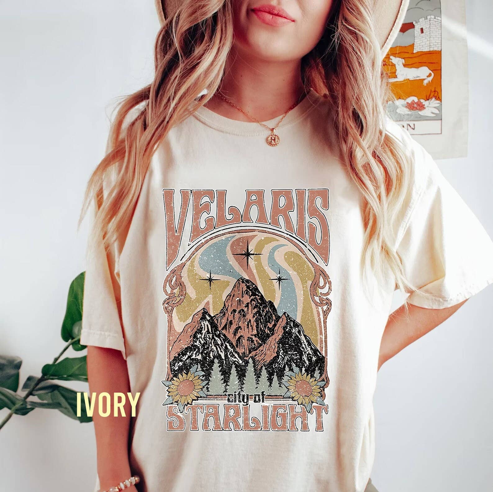 Velaris Starlight Tee Acotar Retro Style, Unisex Book Appare Hoodie, Sweatshirt | PodTeesHub.com