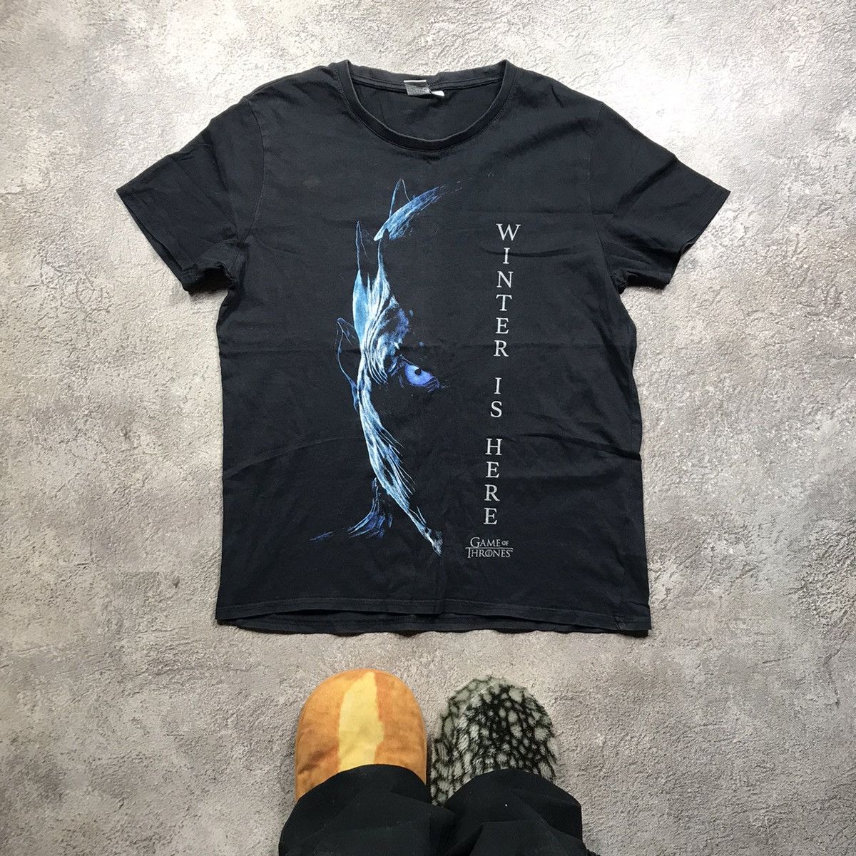 Japanese Brand Vintage Adult Winter Is Here Game Thrones Funny Tee Y2k 90s Hoodie, Sweatshirt | PodTeesHub.com