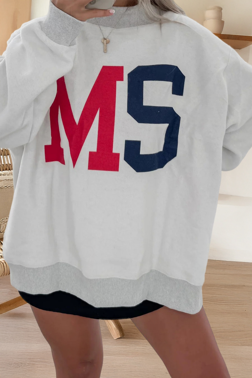 Ms Reversible Printed Patchwork Mock Neck Sweatshirt (S-Xl) T-Shirts, Hoodie | PodTeesHub.com