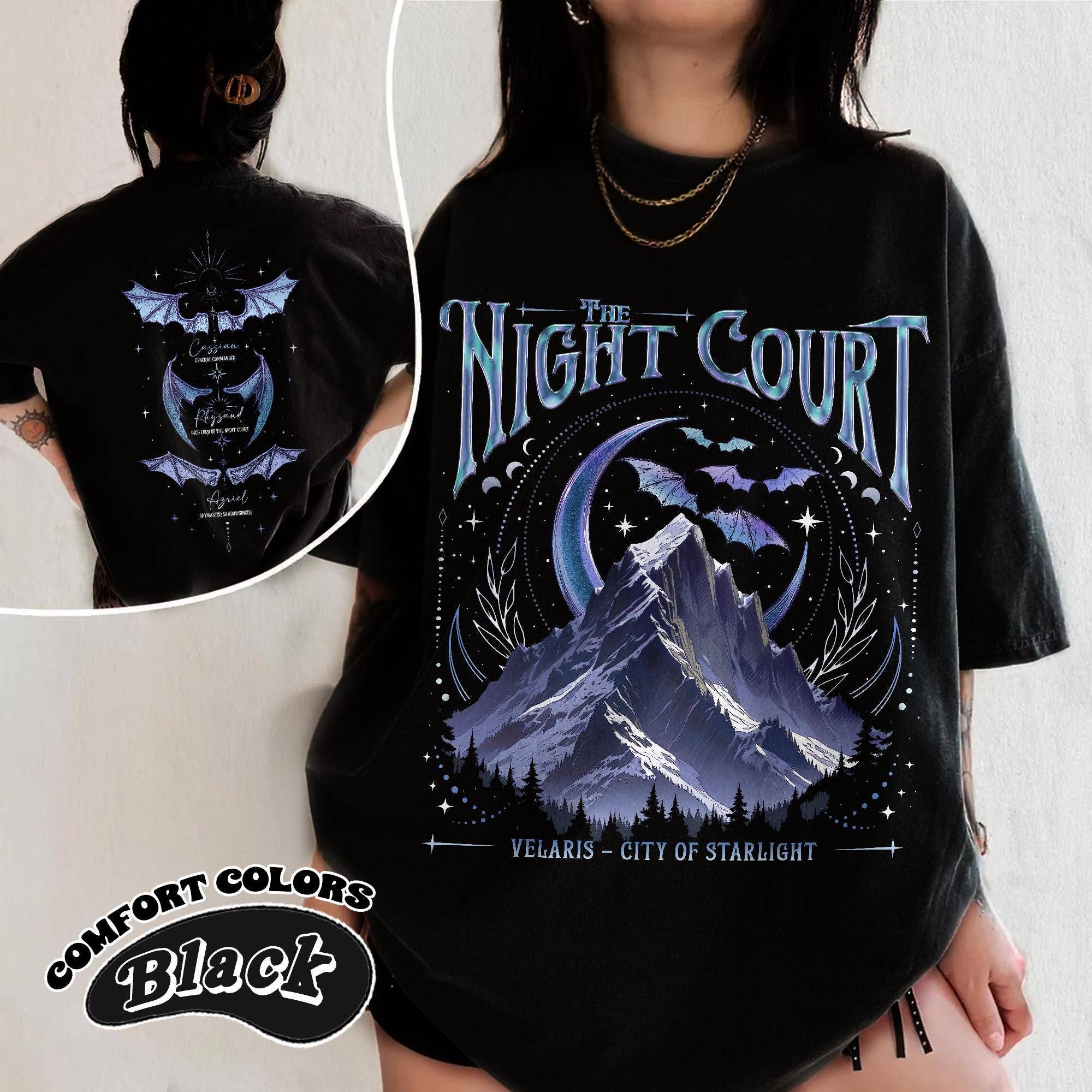 Velaris Night Court Court of Dreams Tee Inner Circle Acotar Hoodie, Sweatshirt | PodTeesHub.com