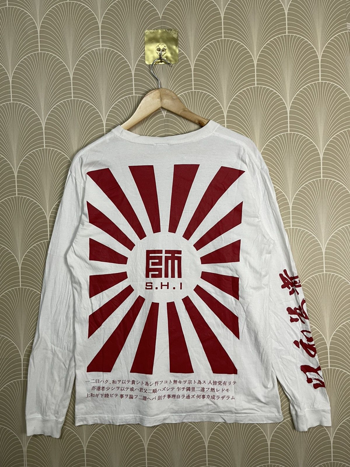 Vintage Japanese Flag Tees Rare Design Hoodie, Sweatshirt | PodTeesHub.com