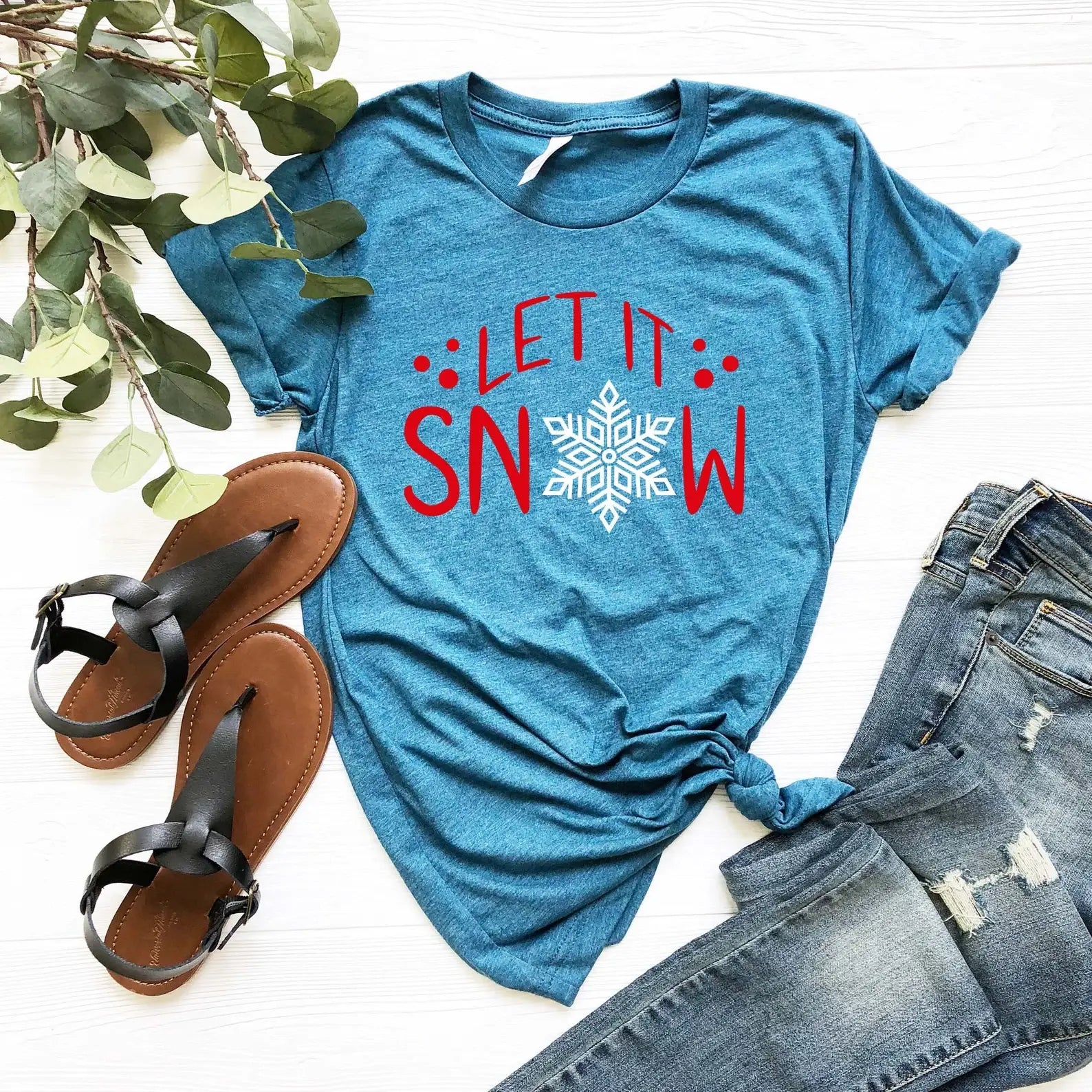 Let It Snow T-Shirt Hoodie, Sweatshirt | PodTeesHub.com