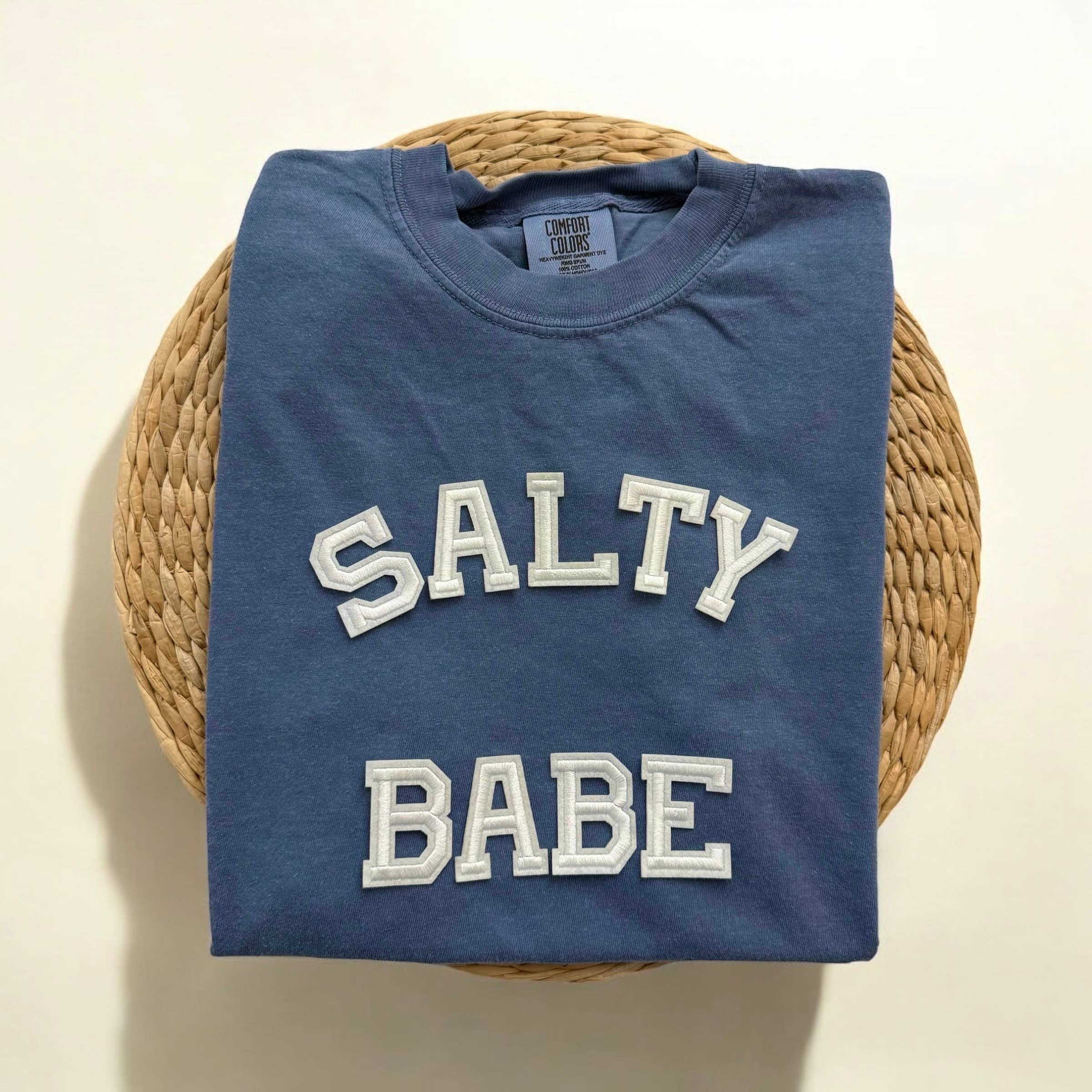 Comfort Colors Salty Babe Short Sleeve Shirt, Beach Shirt Hoodie, Sweatshirt | PodTeesHub.com
