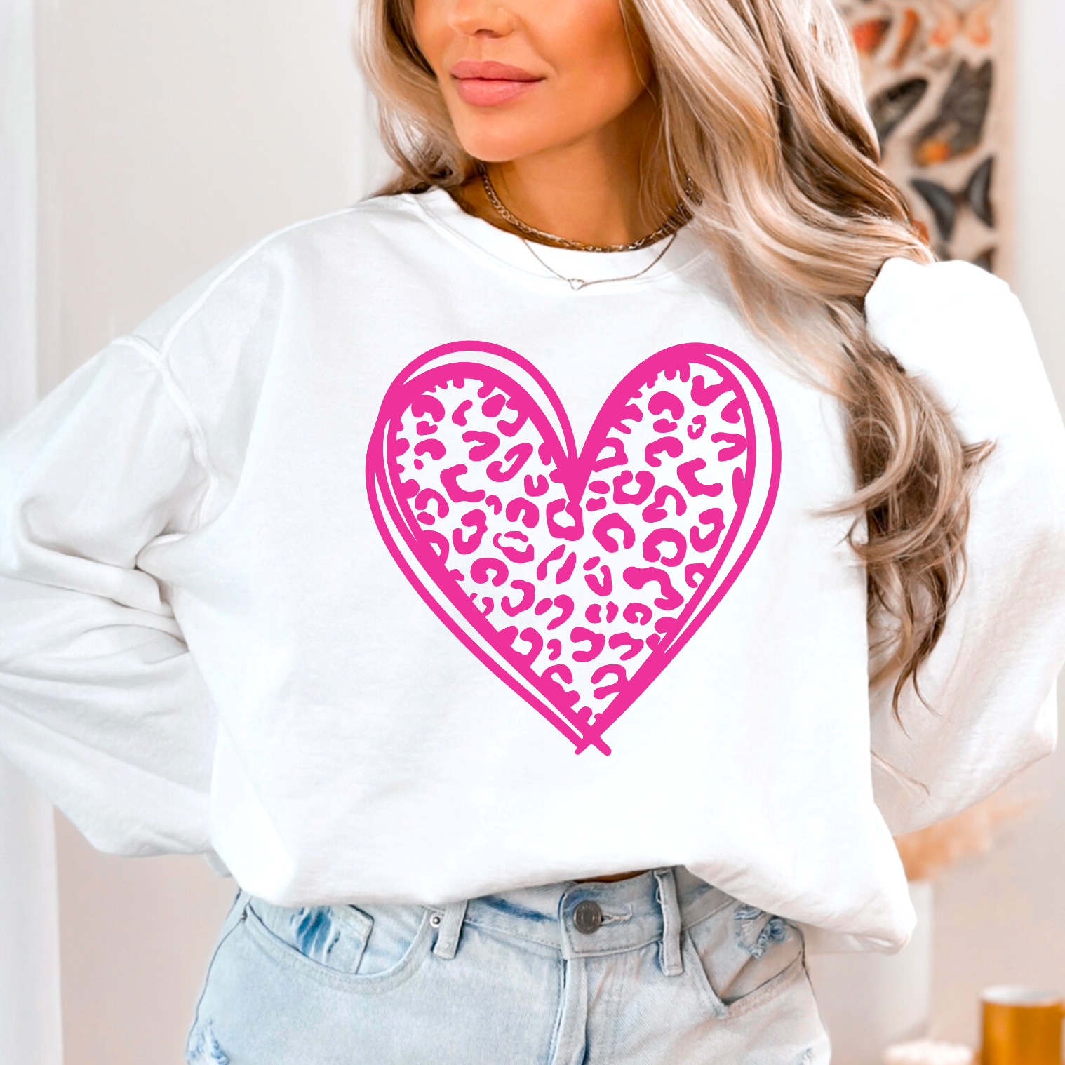 Preppy Valentine Graphic Tee Crewneck Hoodie, Sweatshirt | PodTeesHub.com