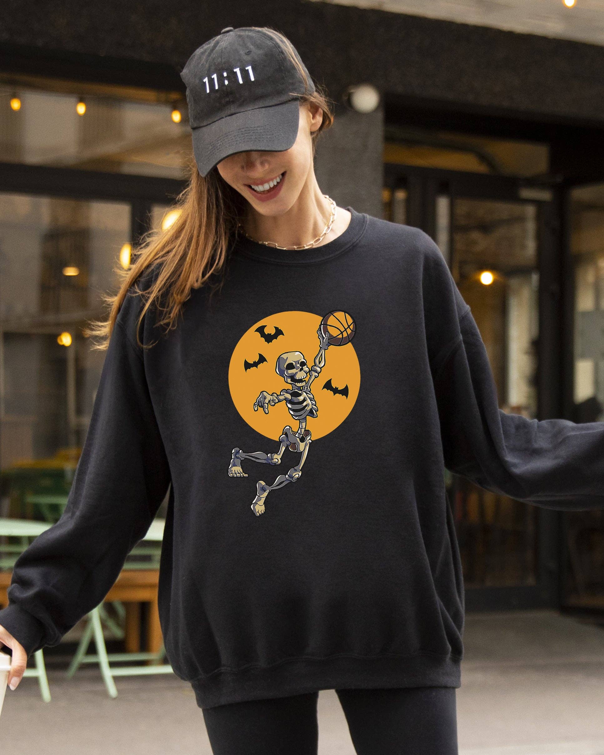 Basketball, Skeleton, Spooky, Funny, Halloween Sweatshirt T-Shirts, Hoodie | PodTeesHub.com
