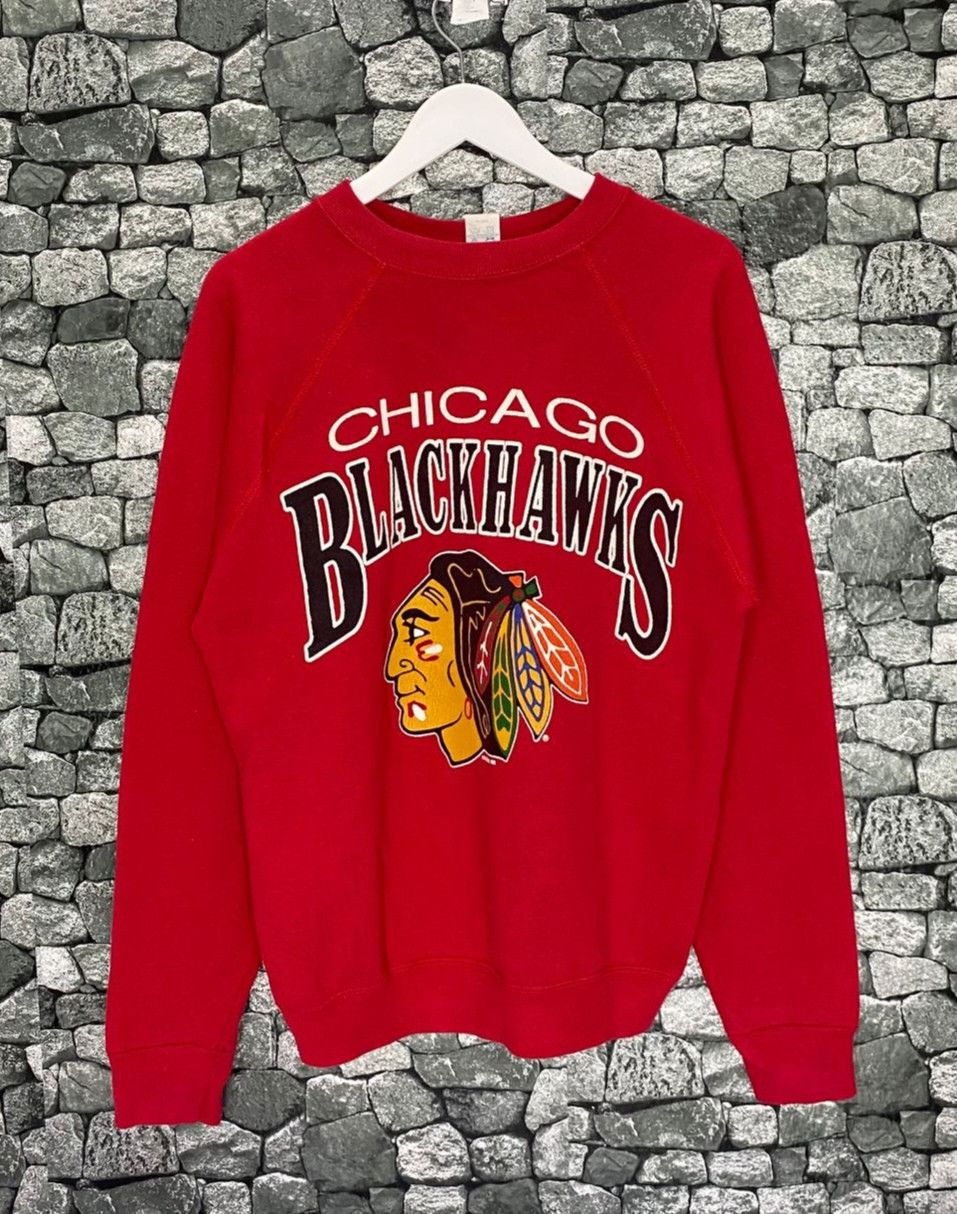Vintage 90s Chicago Blackhawks Sweatshirt T-Shirts, Hoodie | PodTeesHub.com