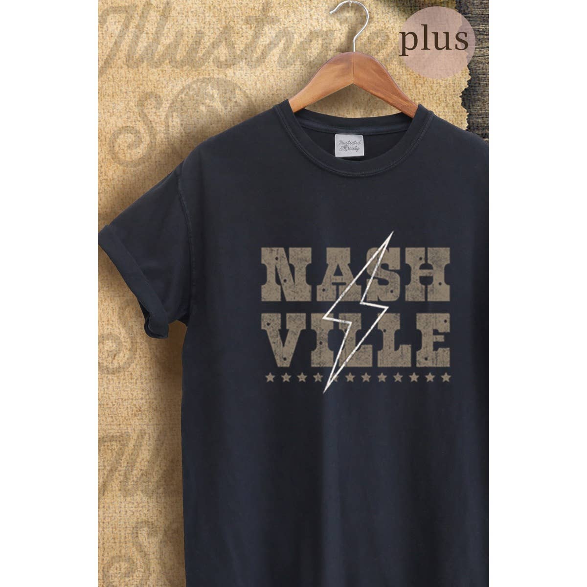 Nashville   Vintage Graphic  Tee  Plus Hoodie, Sweatshirt | PodTeesHub.com