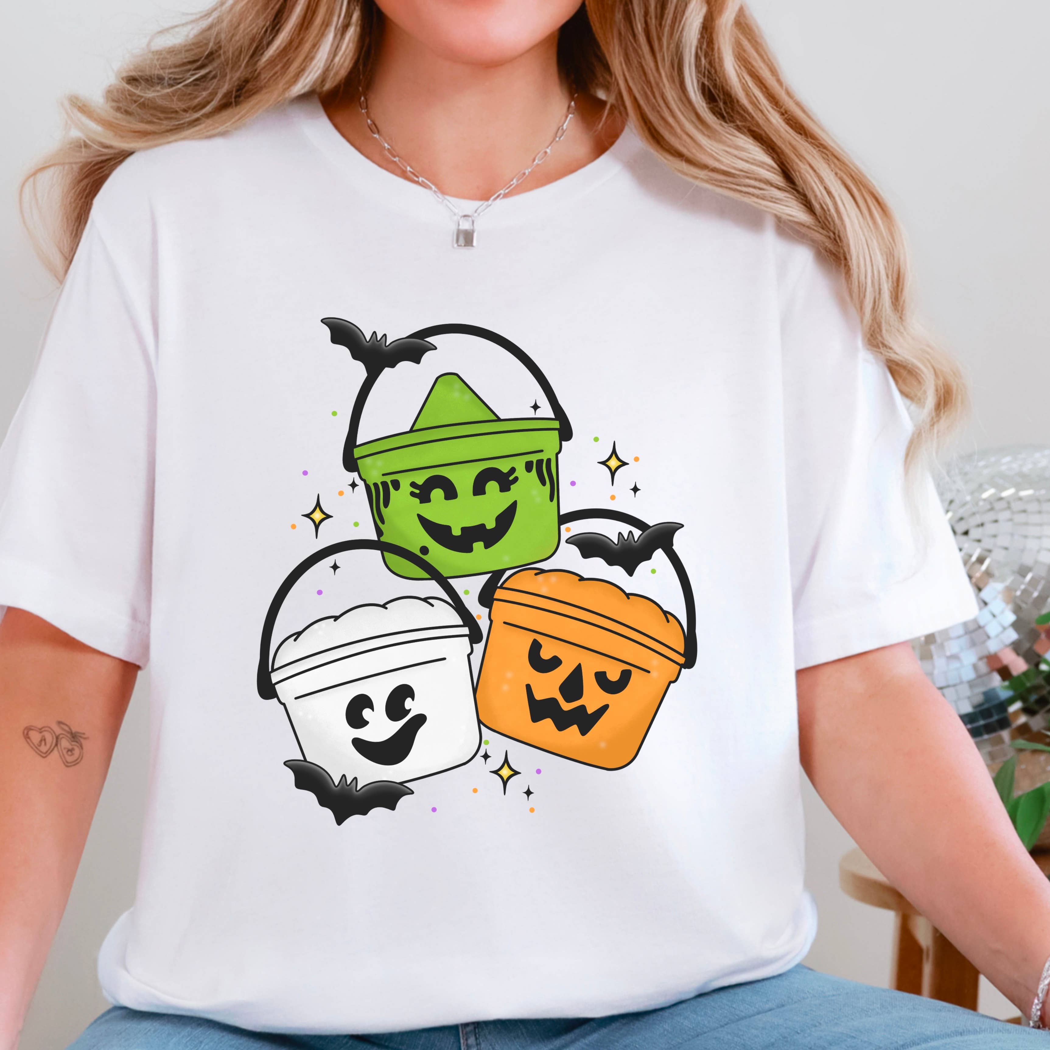 Halloween 2025 Meal Bucket  Graphic Tee  | Bella Canvas Hoodie, Sweatshirt | PodTeesHub.com