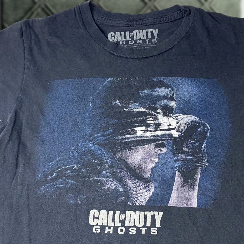 Vintage Call Of Duty Ghosts T Shirt Small 2013 S Black Logo Mens Short Sleeve Crew Neck Gami Hoodie, Sweatshirt